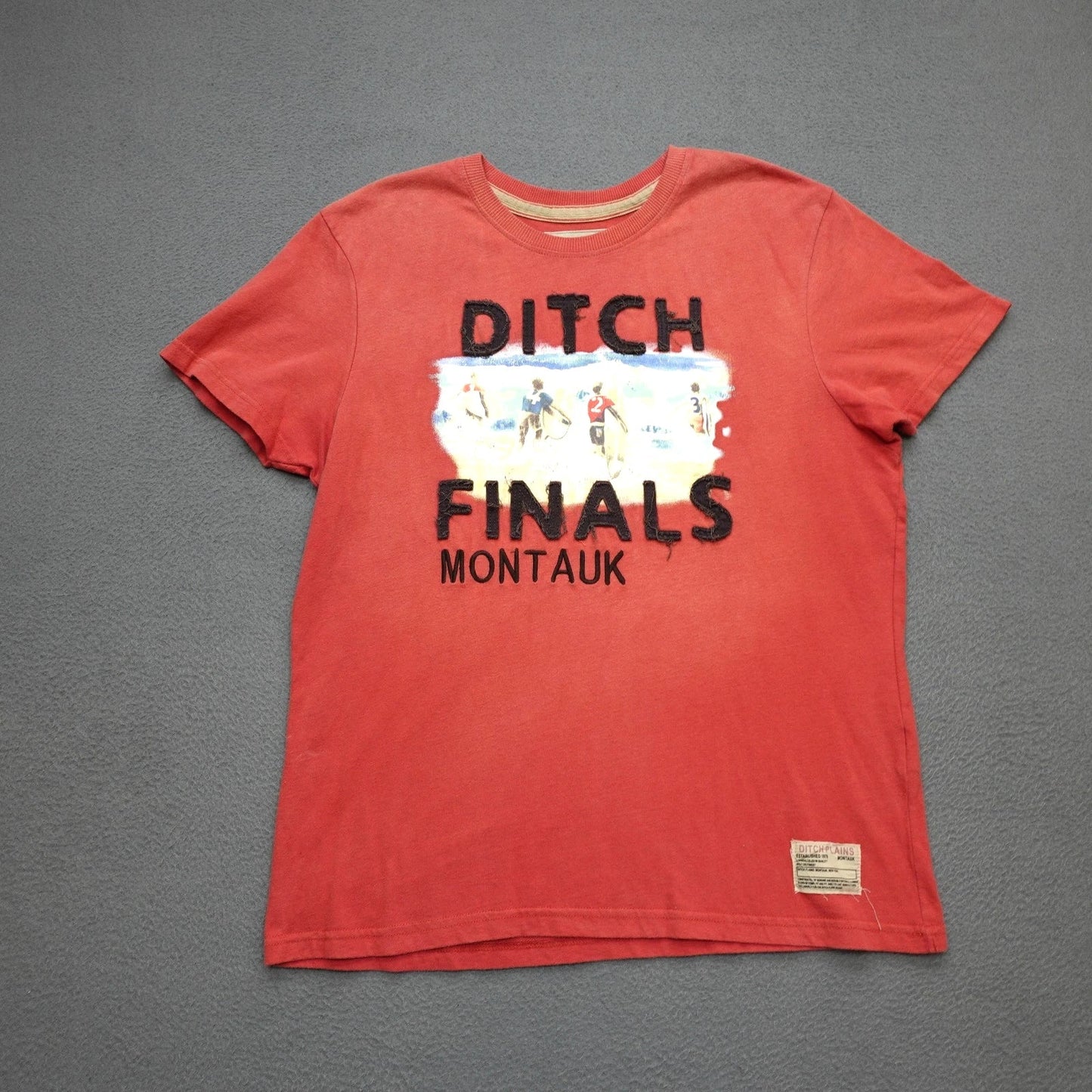 Ditch Plains T Shirt Men's Size L Orange Surf Short Sleeve Surfing Grunge Y2K Unisex T-shirt, Sweatshirt, Hoodie, Long Sleeve Tee - T-Shirt, Sweatshirt, Hoodie