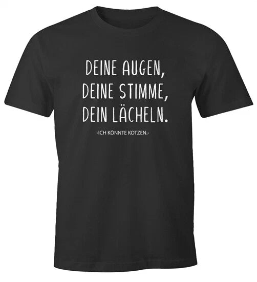 Mens T-Shirt Your Eyes, Your Voice, Your Smile Funny Saying Unisex T-shirt, Sweatshirt, Hoodie, Long Sleeve Tee - T-Shirt, Sweatshirt, Hoodie
