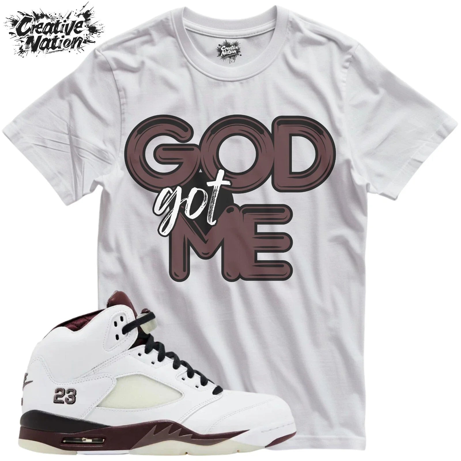 Shirt To Match 5 Burgundy Crush Unisex Tee GOD Got Me Shirt Unisex T-shirt, Sweatshirt, Hoodie, Long Sleeve Tee - T-Shirt, Sweatshirt, Hoodie