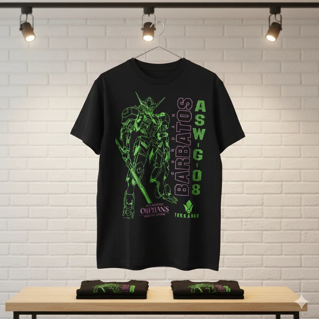 Gundam Barbatos Iron-Blooded Orphans Anime T-Shirt Black Tee - T762 Unisex T-shirt, Sweatshirt, Hoodie, Long Sleeve Tee - T-Shirt, Sweatshirt, Hoodie