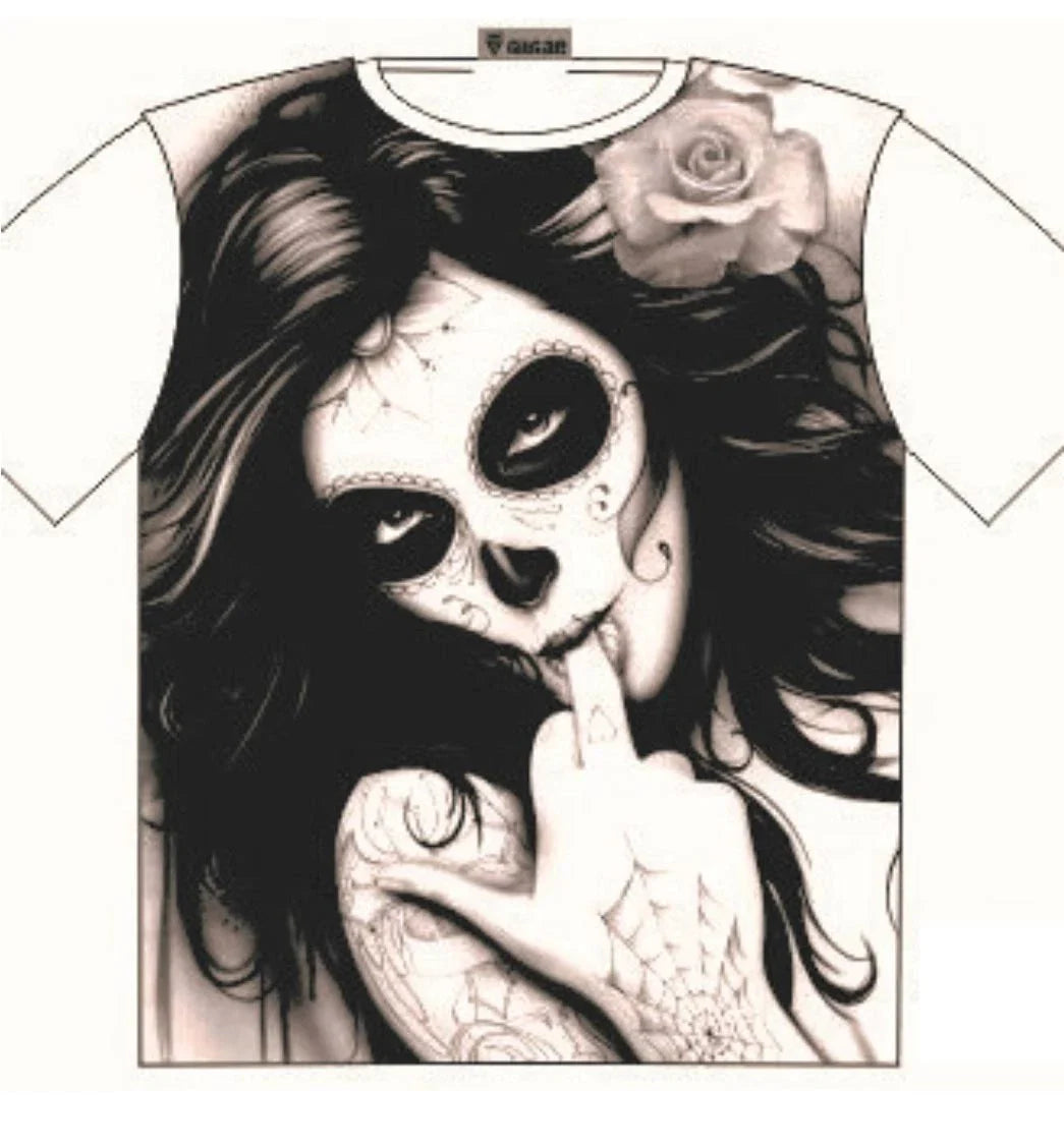 Voodoo tattoo lady with attitude T Shirt Street Fashion Mens Ladies Unisex T-shirt, Sweatshirt, Hoodie, Long Sleeve Tee - T-Shirt, Sweatshirt, Hoodie