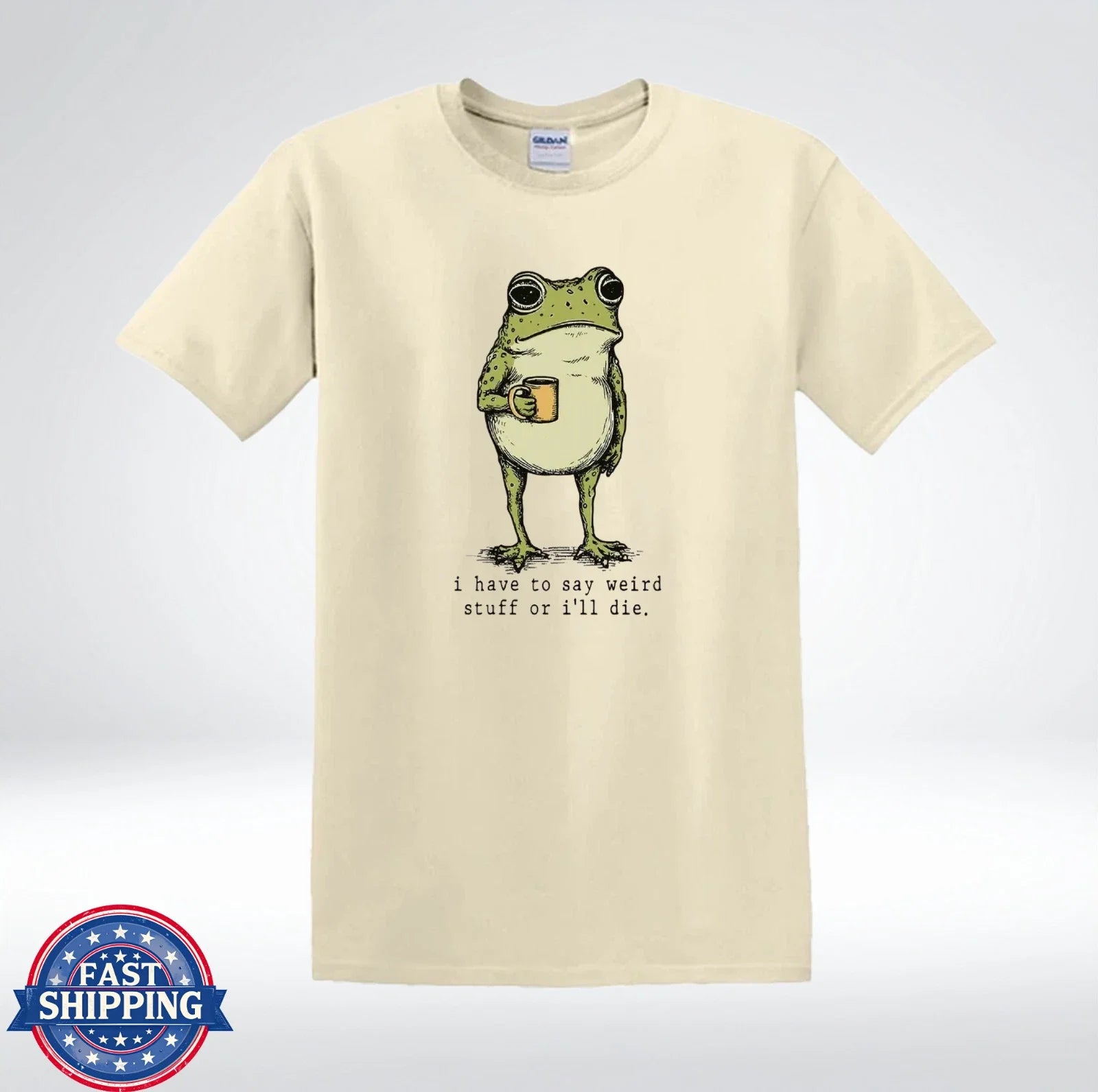 Funny Frog Shirt I Have To Say Weird Stuff Introvert Humor T-Shirt Unisex T-shirt, Sweatshirt, Hoodie, Long Sleeve Tee - T-Shirt, Sweatshirt, Hoodie