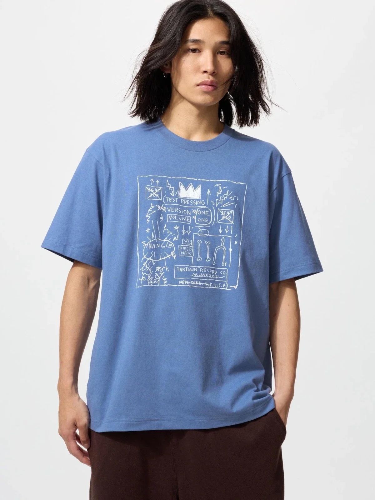 UNIQLO UT Jean-Michel Basquiat New York Pop Art T-Shirt (Size L) Japan Unisex T-shirt, Sweatshirt, Hoodie, Long Sleeve Tee - T-Shirt, Sweatshirt, Hoodie