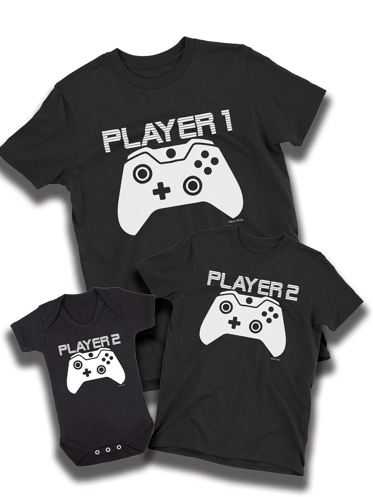 Player 1 2 Gamer Dad Kids Mens Baby Matching  T-Shirt Set Dad Son Girl Unisex T-shirt, Sweatshirt, Hoodie, Long Sleeve Tee - T-Shirt, Sweatshirt, Hoodie