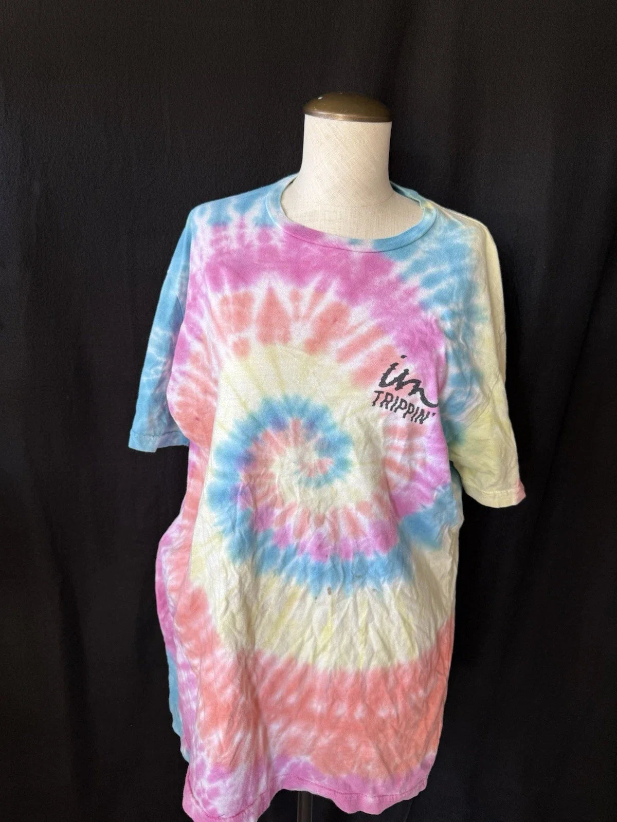 The Underachievers Tie Dye Tshirt Im Trippin Mens Med Hippie Festival Large Unisex T-shirt, Sweatshirt, Hoodie, Long Sleeve Tee - T-Shirt, Sweatshirt, Hoodie