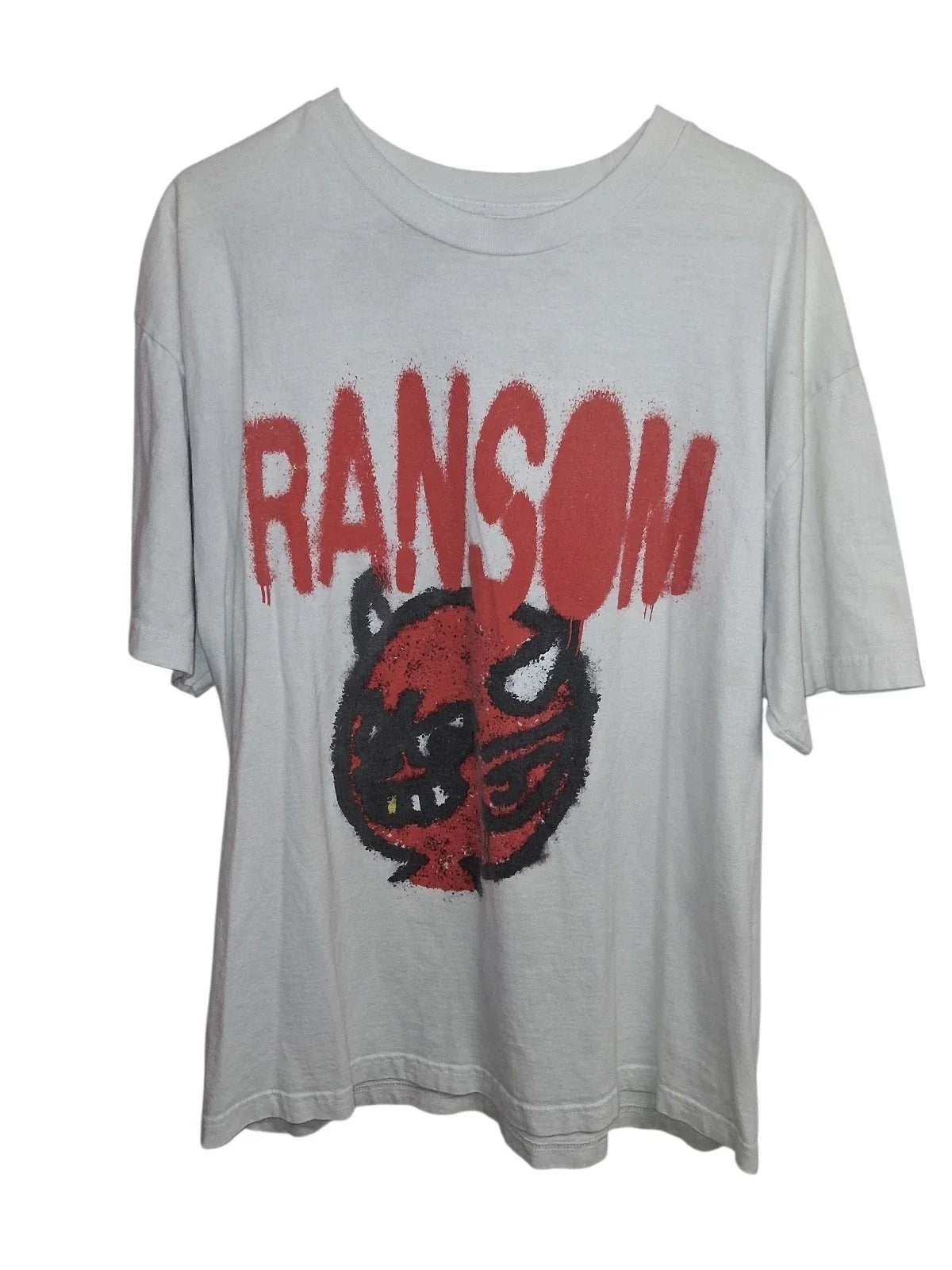 Ransom Brand XL "Red Devil" SprayPaint Graphic T Shirt Skater/Grunge Read Descri Unisex T-shirt, Sweatshirt, Hoodie, Long Sleeve Tee - T-Shirt, Sweatshirt, Hoodie