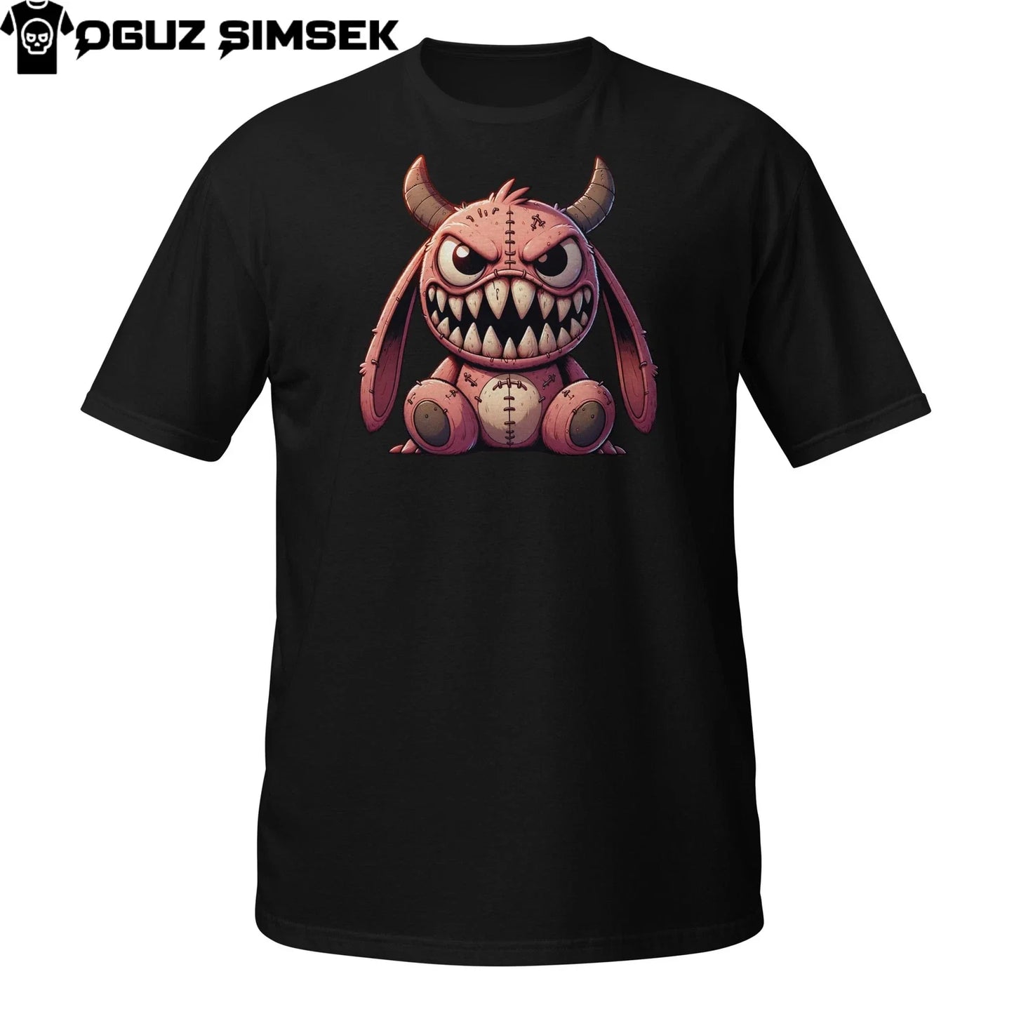 Demonic Plush Bunny T-Shirt | Creepy Cute Horror | Gothic Monster Kawaii Tee Unisex T-shirt, Sweatshirt, Hoodie, Long Sleeve Tee - T-Shirt, Sweatshirt, Hoodie
