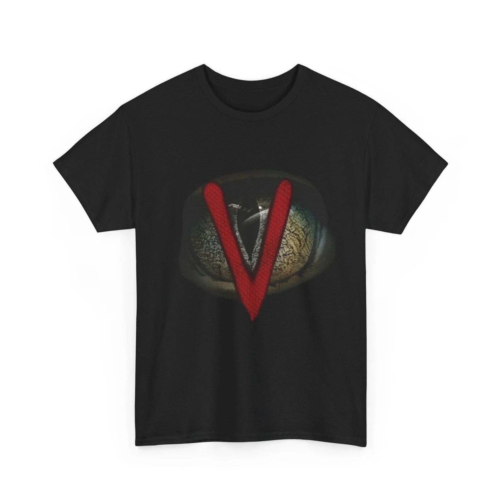 Reptilian Alien Tee, V The Visitors Shirt, 80's TV Series Tee, Retro Sci-Fi Gift Unisex T-shirt, Sweatshirt, Hoodie, Long Sleeve Tee - T-Shirt, Sweatshirt, Hoodie