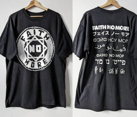 2 sides 1990 Faith No More Band Shirt Short Sleeve Black Unisex S-5XL Unisex T-shirt, Sweatshirt, Hoodie, Long Sleeve Tee - T-Shirt, Sweatshirt, Hoodie