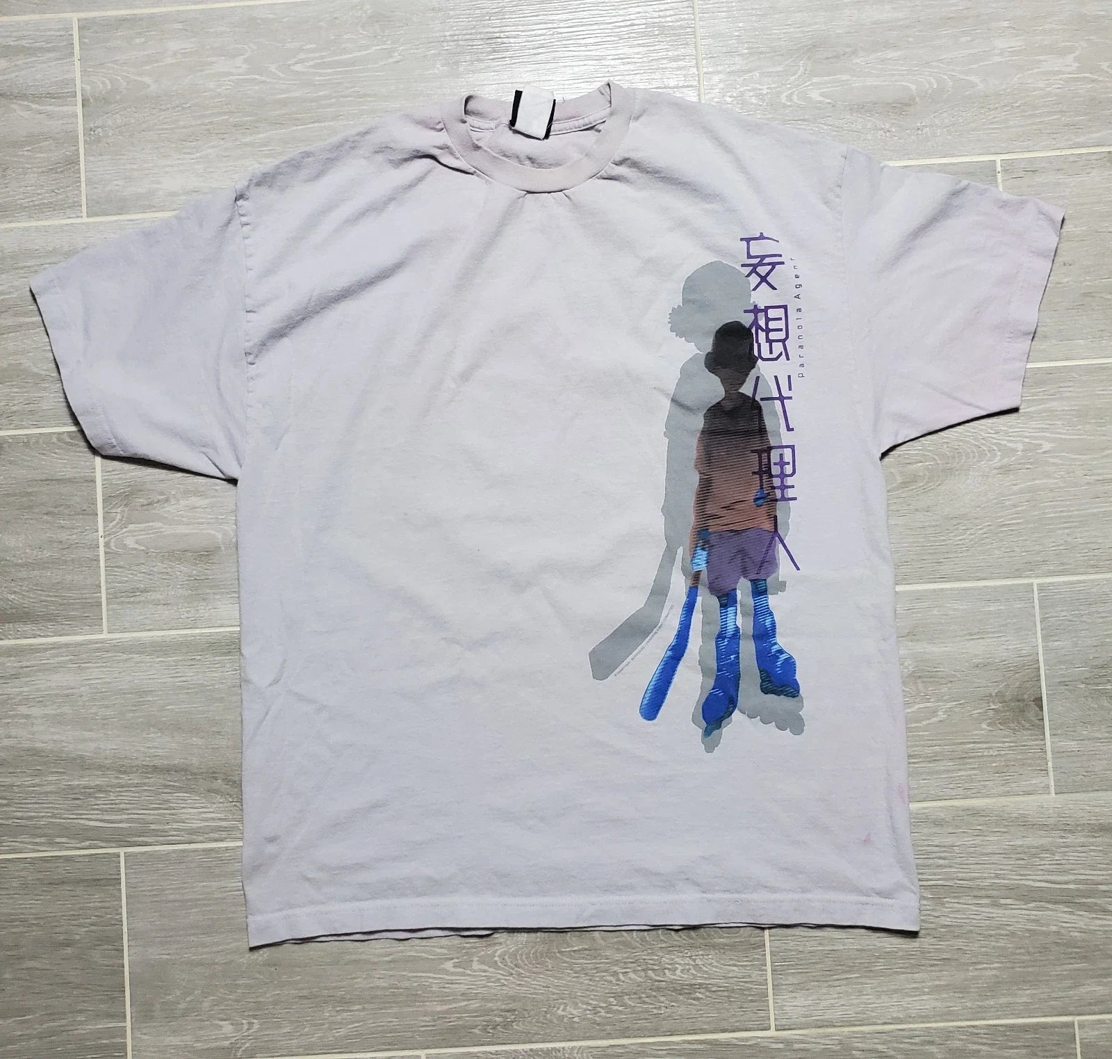vintage y2k 2004 giant madhouse paranoia agent lil slugger anime t-shirt 2xl. Unisex T-shirt, Sweatshirt, Hoodie, Long Sleeve Tee - T-Shirt, Sweatshirt, Hoodie