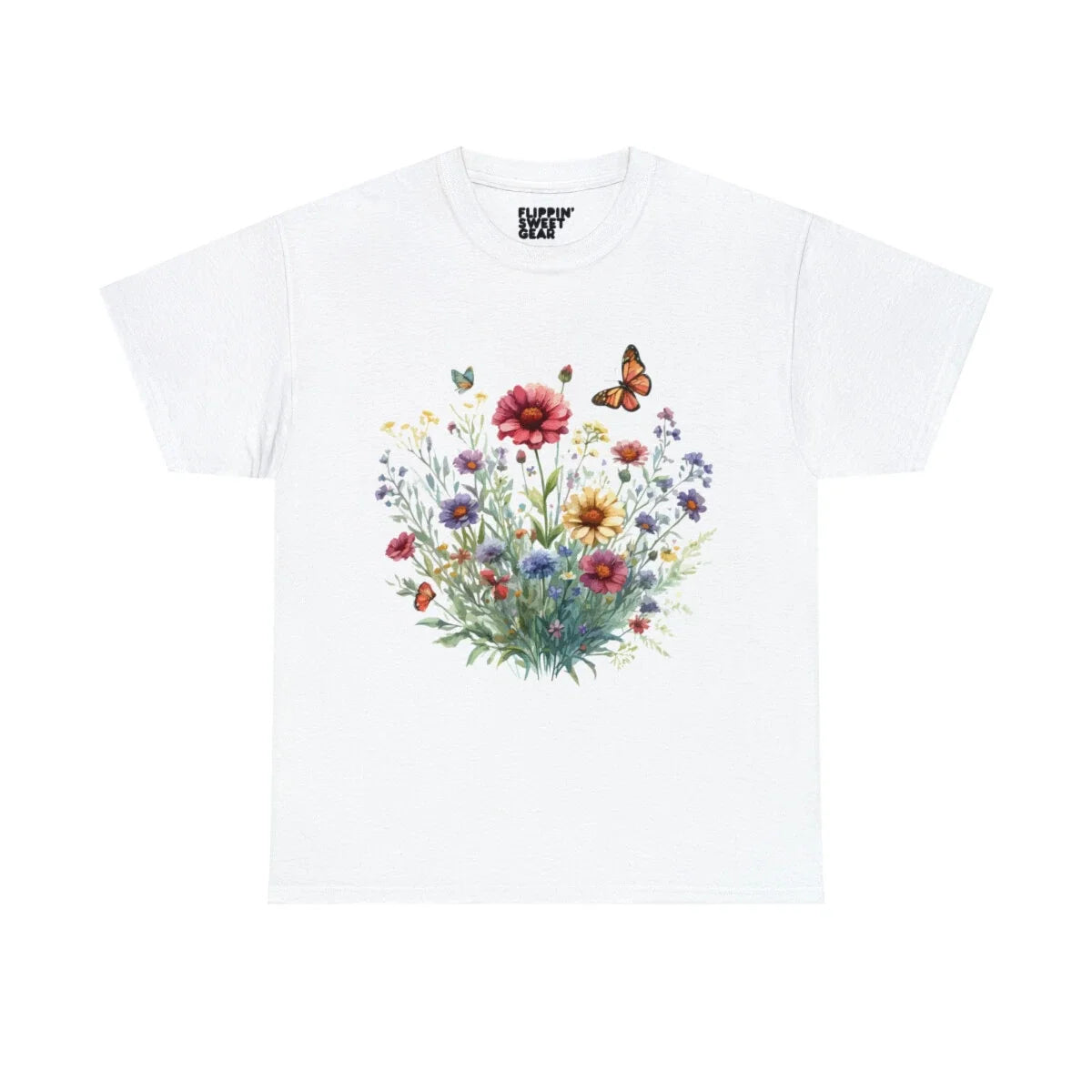 Boho Flower Garden Vintage Floral Wildflowers Graphic Tee Shirt Unisex T-shirt, Sweatshirt, Hoodie, Long Sleeve Tee - T-Shirt, Sweatshirt, Hoodie