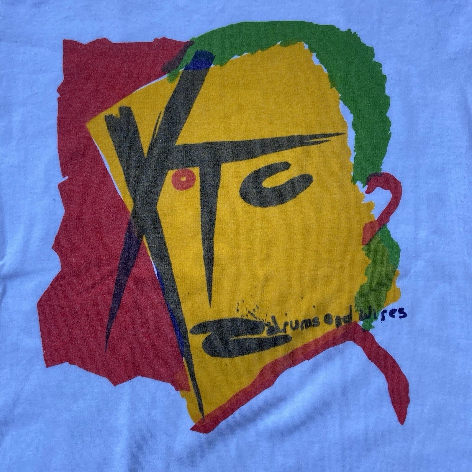 Vintage 70s XTC T Shirt Drums And Wires Wave Post Unisex UR005 FREE SHIPPING Unisex T-shirt, Sweatshirt, Hoodie, Long Sleeve Tee - T-Shirt, Sweatshirt, Hoodie