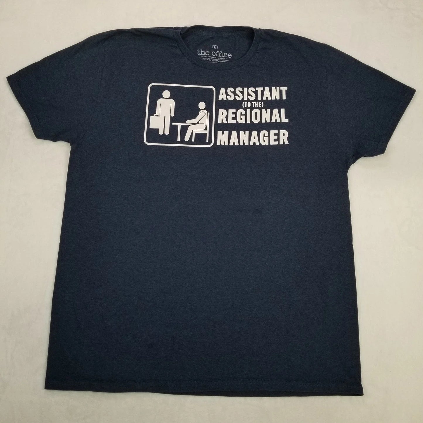 The Office Men's Navy Blue Assistant To The Regional Manager Graphic T-Shirt Siz Unisex T-shirt, Sweatshirt, Hoodie, Long Sleeve Tee - T-Shirt, Sweatshirt, Hoodie