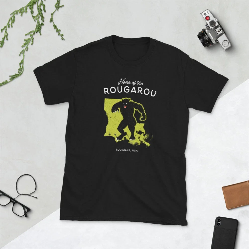 Home of the Rougarou - Louisiana, USA Cryptid T-Shirt Unisex T-shirt, Sweatshirt, Hoodie, Long Sleeve Tee - T-Shirt, Sweatshirt, Hoodie