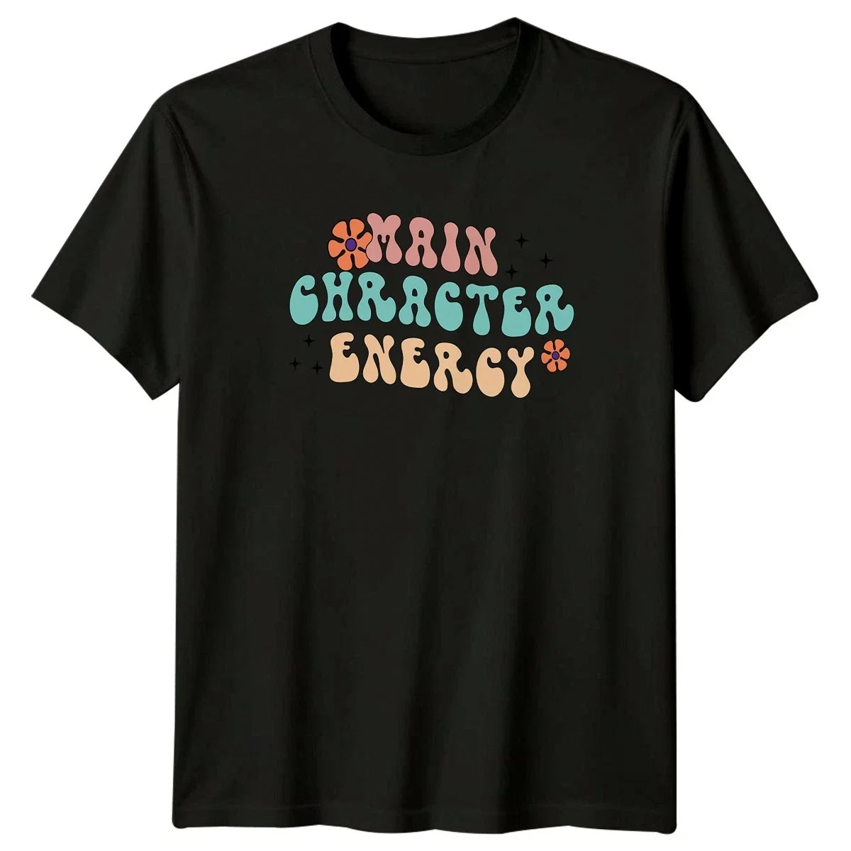 Main Character Energy T-Shirt Retro Aesthetic Lifestyle Birthday Gift Unisex T-shirt, Sweatshirt, Hoodie, Long Sleeve Tee - T-Shirt, Sweatshirt, Hoodie