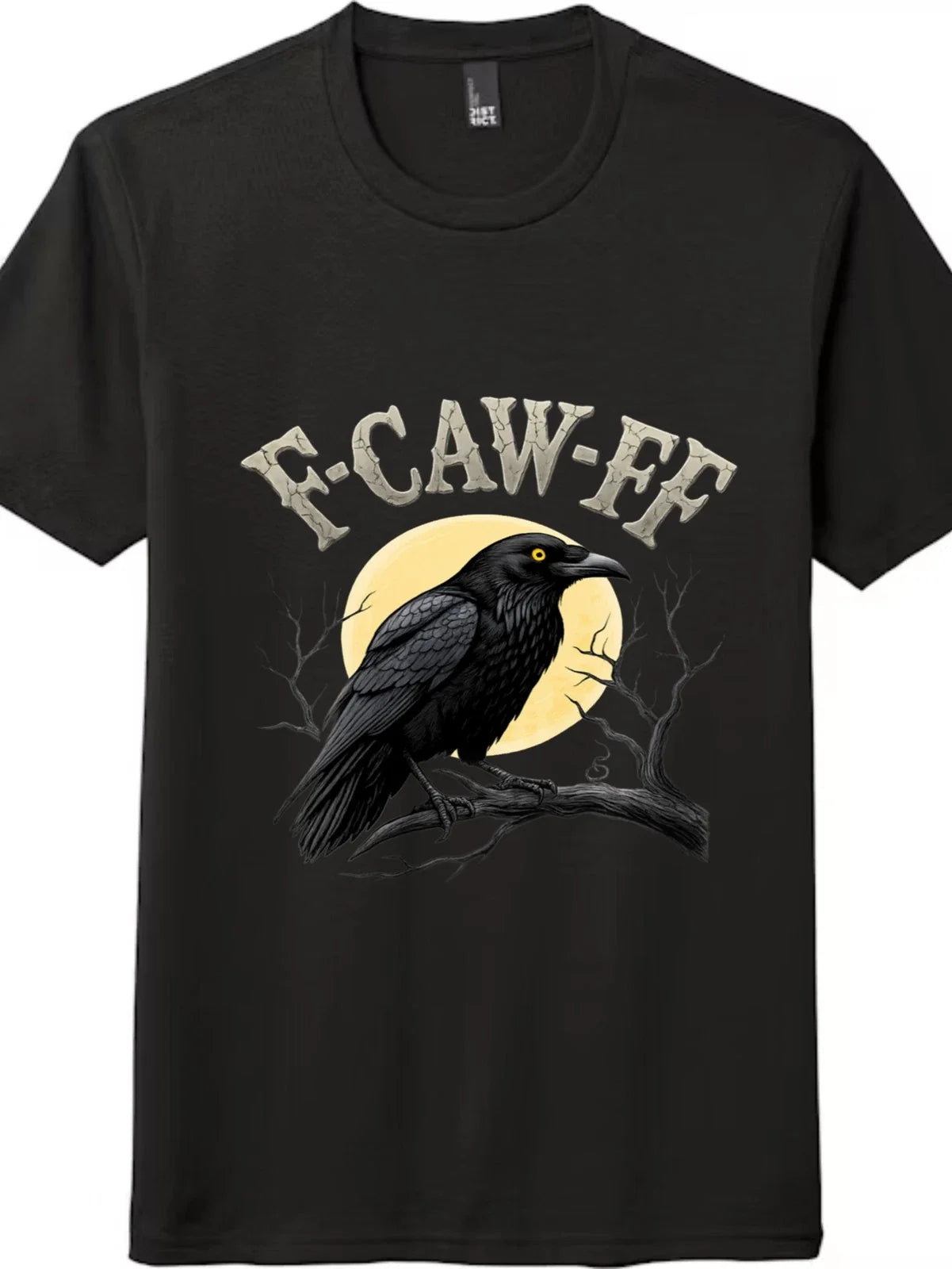 Unisex Retro Dark Aesthetic Raven F-CAW-FF Tee All-Match Everyday Basic T-Shirt Unisex T-shirt, Sweatshirt, Hoodie, Long Sleeve Tee - T-Shirt, Sweatshirt, Hoodie