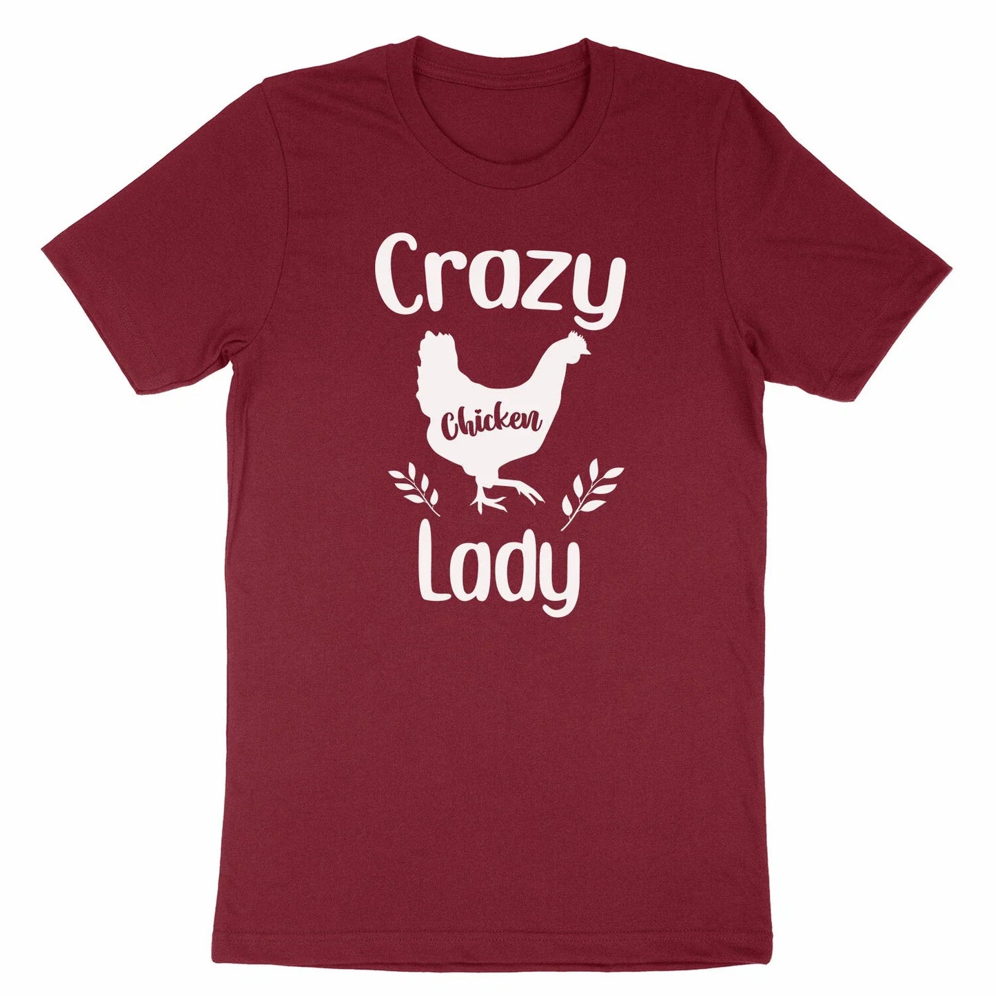 Crazy Chicken Lady Shirt Chicken Lover Tee Farm Lady T-Shirt Short Sleeve Casual Unisex T-shirt, Sweatshirt, Hoodie, Long Sleeve Tee - T-Shirt, Sweatshirt, Hoodie
