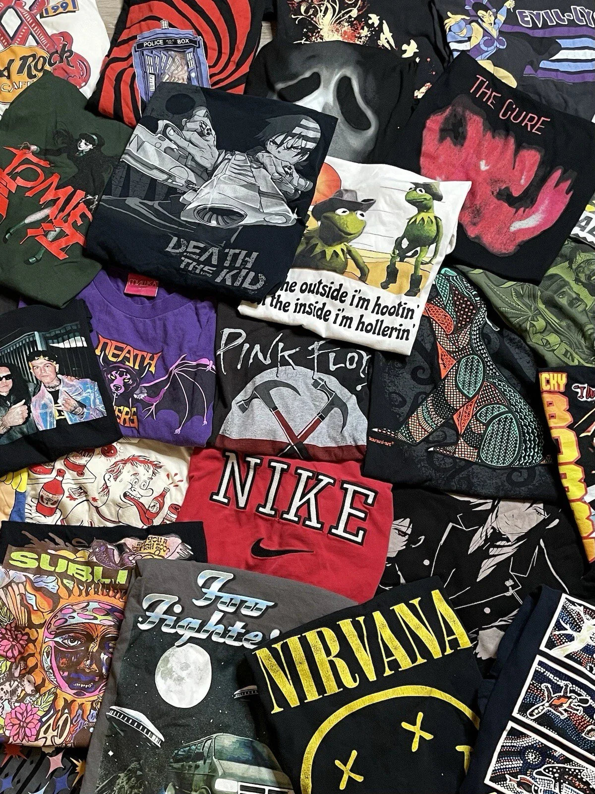 3 T-Shirt Lot Random Sports Bands Movies Art Skate Y2K Grunge Pop Culture Rap Unisex T-shirt, Sweatshirt, Hoodie, Long Sleeve Tee - T-Shirt, Sweatshirt, Hoodie