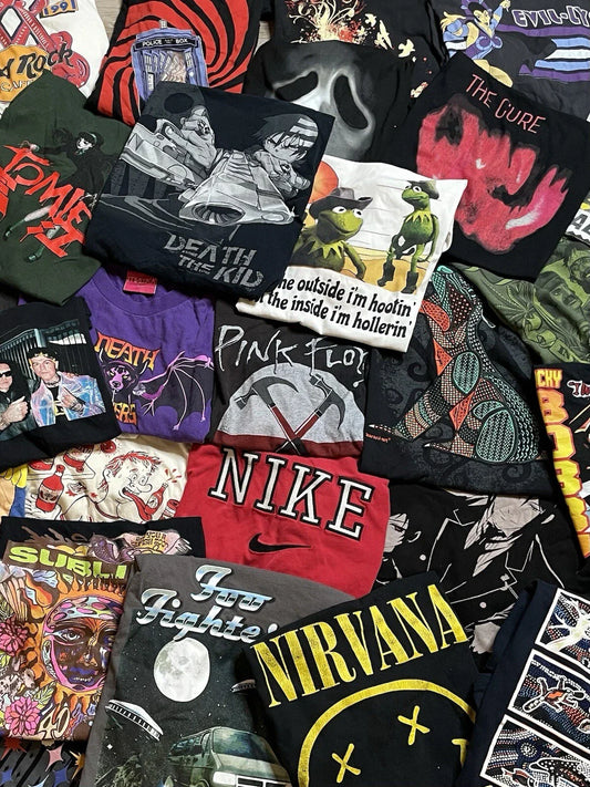 3 T-Shirt Lot Random Sports Bands Movies Art Skate Y2K Grunge Pop Culture Rap Unisex T-shirt, Sweatshirt, Hoodie, Long Sleeve Tee - T-Shirt, Sweatshirt, Hoodie