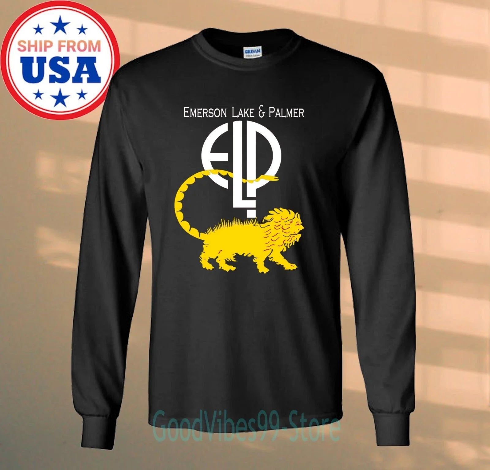 ELP Emerson Lake And Palmer Long Sleeve Black Size S-2XL Unisex T-shirt, Sweatshirt, Hoodie, Long Sleeve Tee - T-Shirt, Sweatshirt, Hoodie
