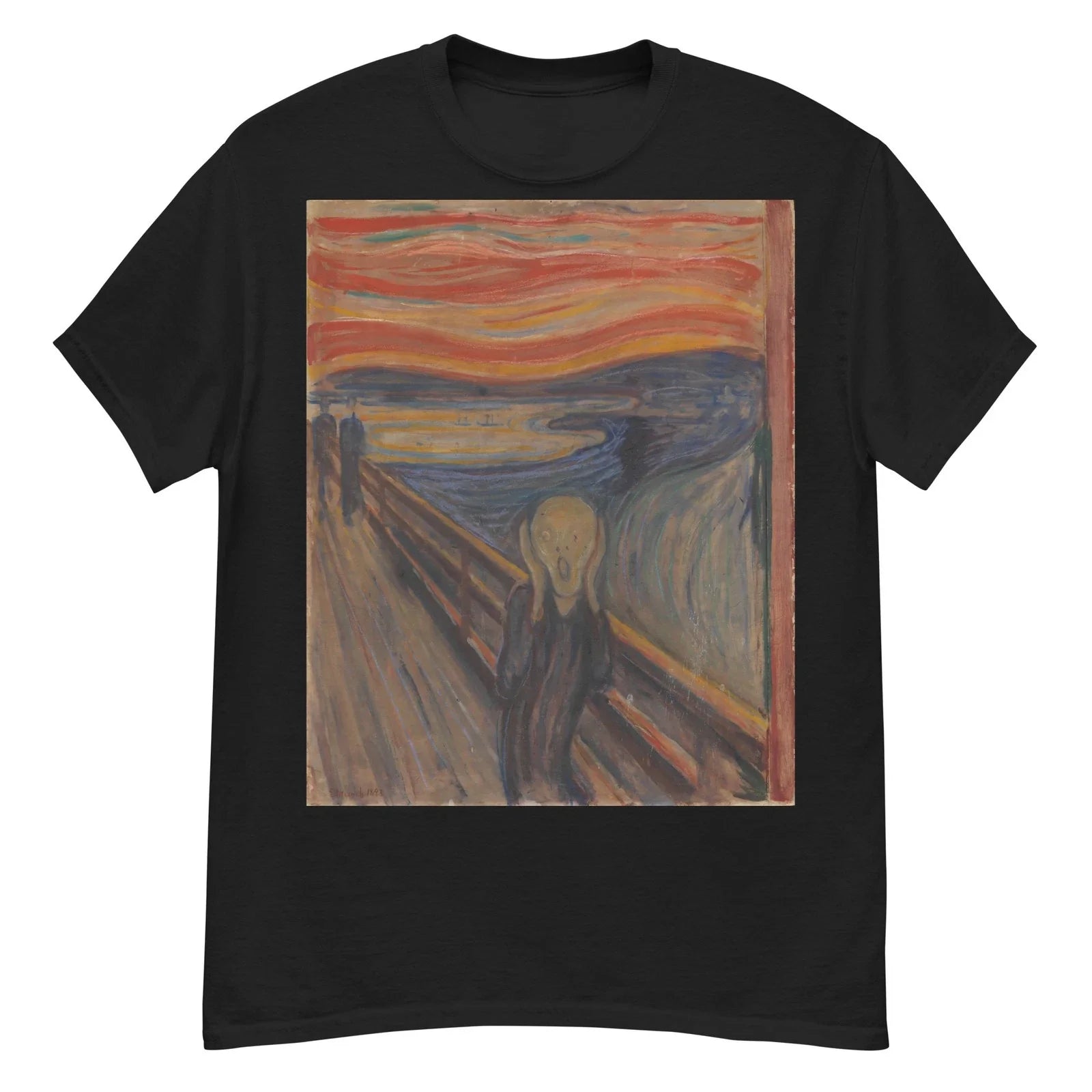 The Scream Edvard Munch Art Lover Famous Painting Graphic Tee Unisex T-Shirt Unisex T-shirt, Sweatshirt, Hoodie, Long Sleeve Tee - T-Shirt, Sweatshirt, Hoodie
