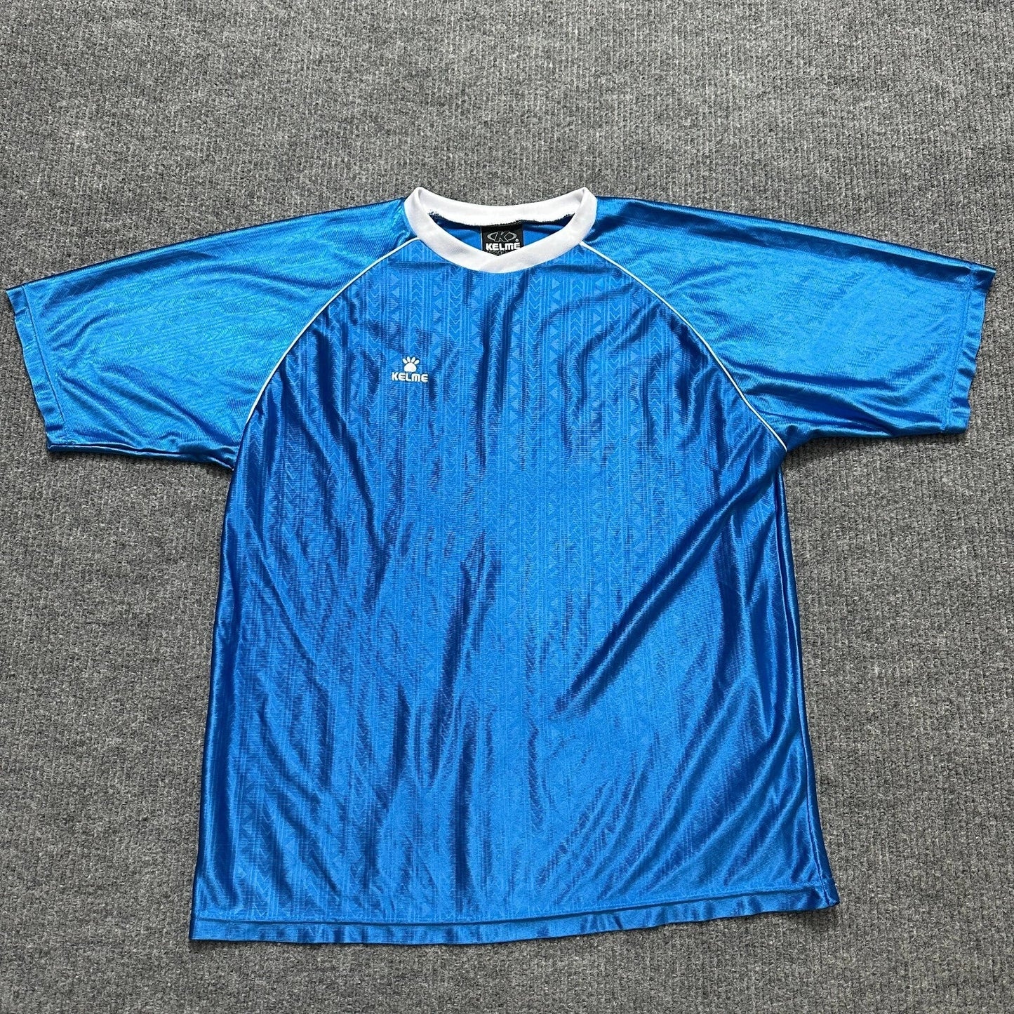 Kelme Futbol Mens Soccer Jersey XL Blue Vintage #4 Shirt Short Sleeve Unisex T-shirt, Sweatshirt, Hoodie, Long Sleeve Tee - T-Shirt, Sweatshirt, Hoodie