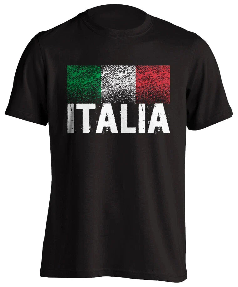 Italia Italy Flag Distressed Grunge Short-Sleeve Unisex T-Shirt Soccer Pride New Unisex T-shirt, Sweatshirt, Hoodie, Long Sleeve Tee - T-Shirt, Sweatshirt, Hoodie