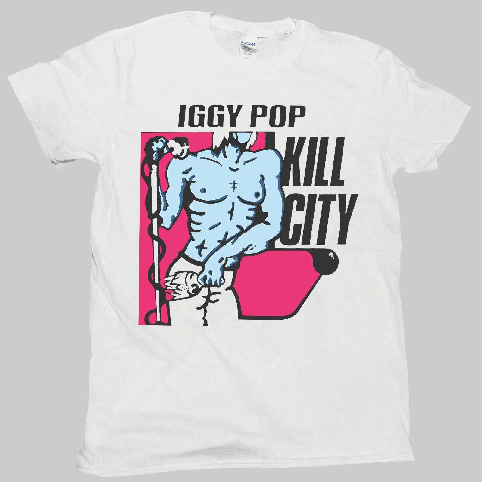 Iggy Pop Punk Rock Short Sleeve White Unisex T-shirt S-3XL Unisex T-shirt, Sweatshirt, Hoodie, Long Sleeve Tee - T-Shirt, Sweatshirt, Hoodie