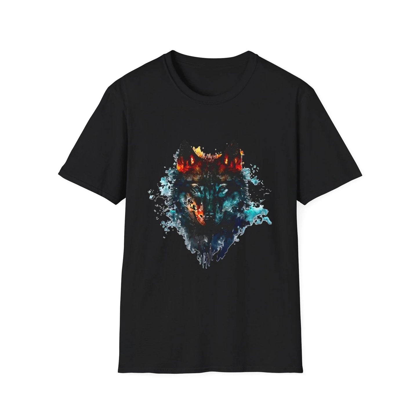 Wolf Graphic Unisex Softstyle T-Shirt - Boho Style, Animal Lover Gift, [...] Unisex T-shirt, Sweatshirt, Hoodie, Long Sleeve Tee - T-Shirt, Sweatshirt, Hoodie
