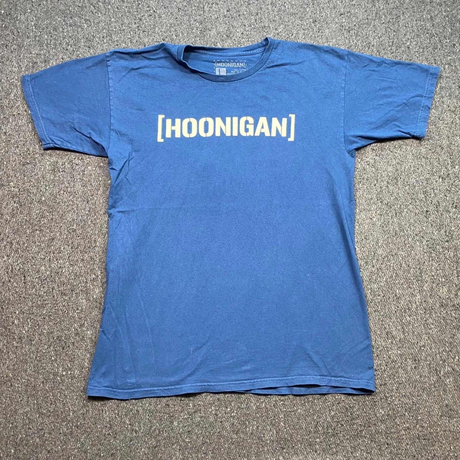 Hoonigan Censor Bar TShirt Sz L Mens Blue Streetwear Skater Graphic Logo Tee Unisex T-shirt, Sweatshirt, Hoodie, Long Sleeve Tee - T-Shirt, Sweatshirt, Hoodie