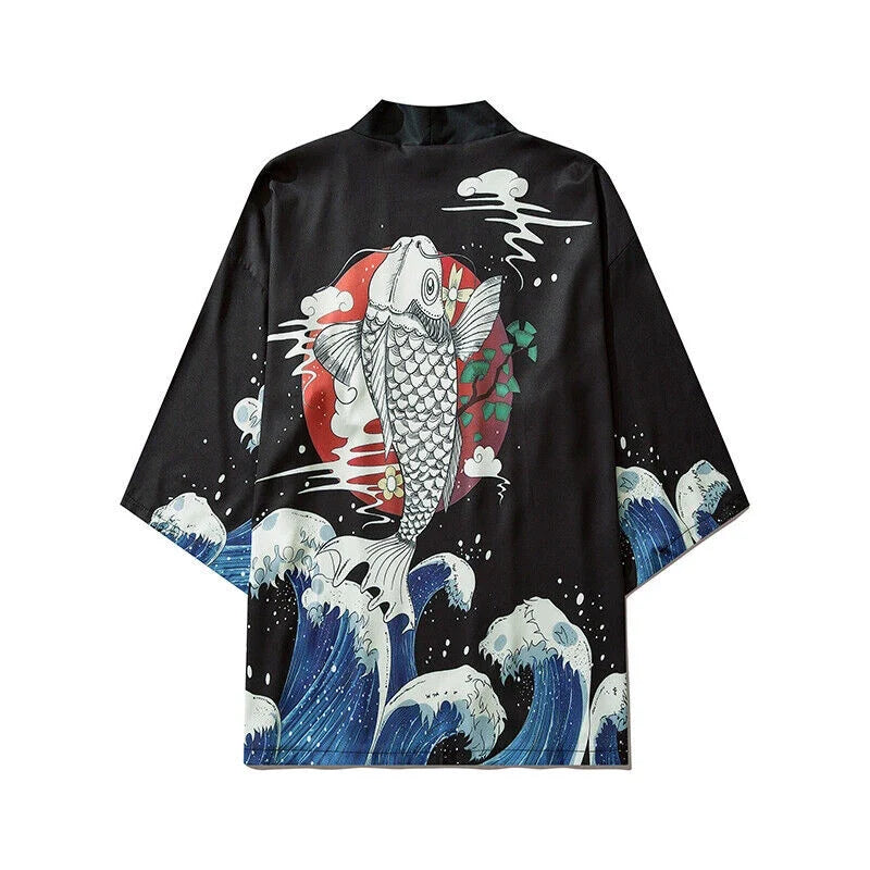 Niepce Streetwear Japanese Black Kimono Graphic Tee Samurai Short Sleeves Shirt Unisex T-shirt, Sweatshirt, Hoodie, Long Sleeve Tee - T-Shirt, Sweatshirt, Hoodie