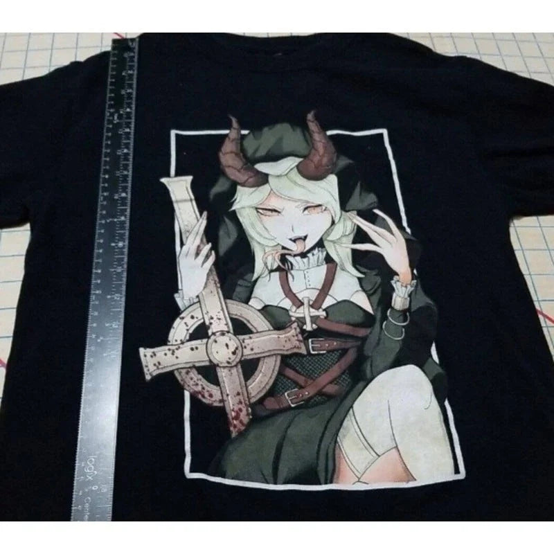 Kawaii Krypt Demon Nun Shirt Anime Tee Mens Size Small Manga Unisex T-shirt, Sweatshirt, Hoodie, Long Sleeve Tee - T-Shirt, Sweatshirt, Hoodie