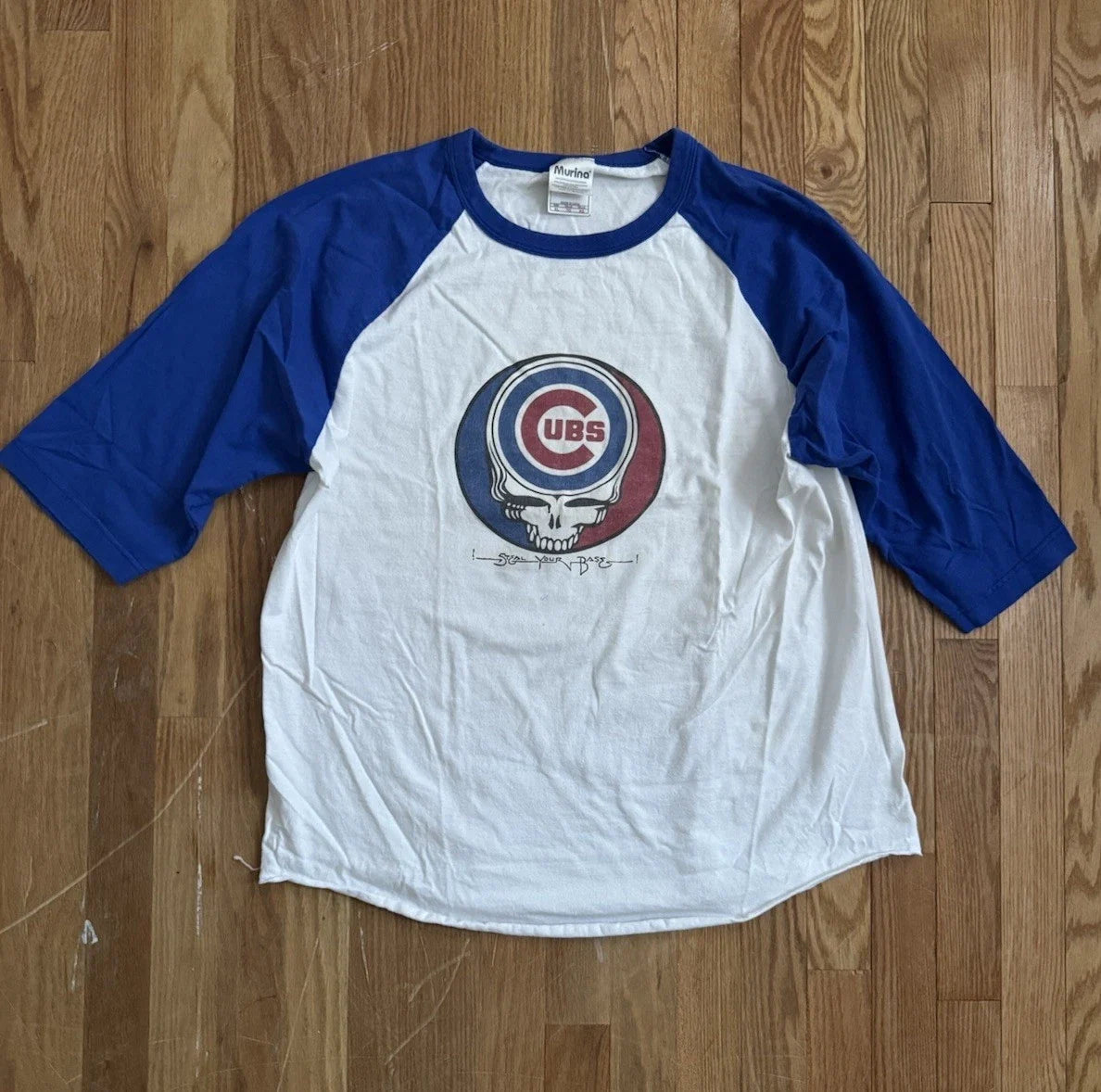 Y2K Grateful Dead Chicago Cubs Ringer Tee Shirt I Steal Your Bass Size XL Unisex T-shirt, Sweatshirt, Hoodie, Long Sleeve Tee - T-Shirt, Sweatshirt, Hoodie