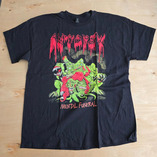 AUTOPSY MENTAL FUNERAL VINTAGE VIBE RETRO STYLE BAND TEE T SHIRT Unisex T-shirt, Sweatshirt, Hoodie, Long Sleeve Tee - T-Shirt, Sweatshirt, Hoodie
