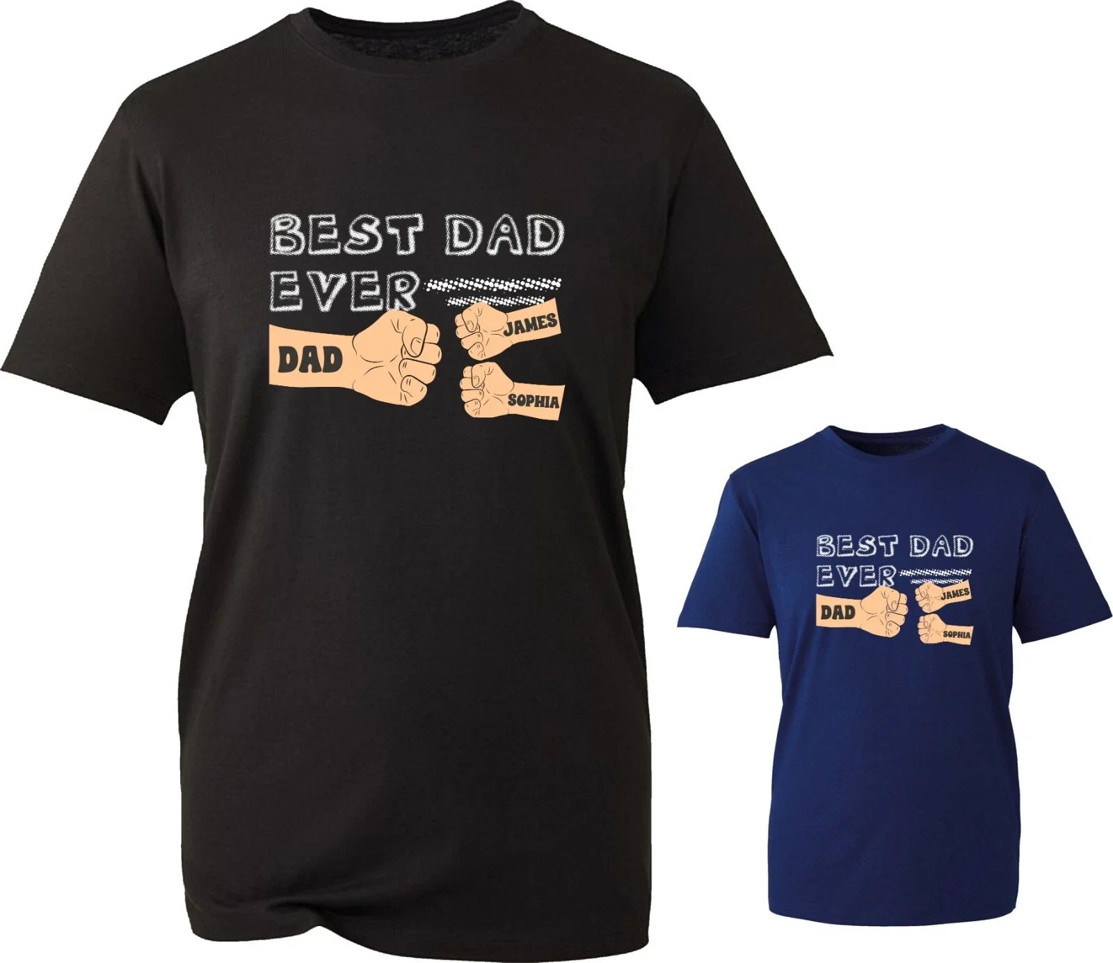 Personalised Best Dad Ever Father's Day T-Shirt Grandpa Pops Kids Names Gift Top Unisex T-shirt, Sweatshirt, Hoodie, Long Sleeve Tee - T-Shirt, Sweatshirt, Hoodie