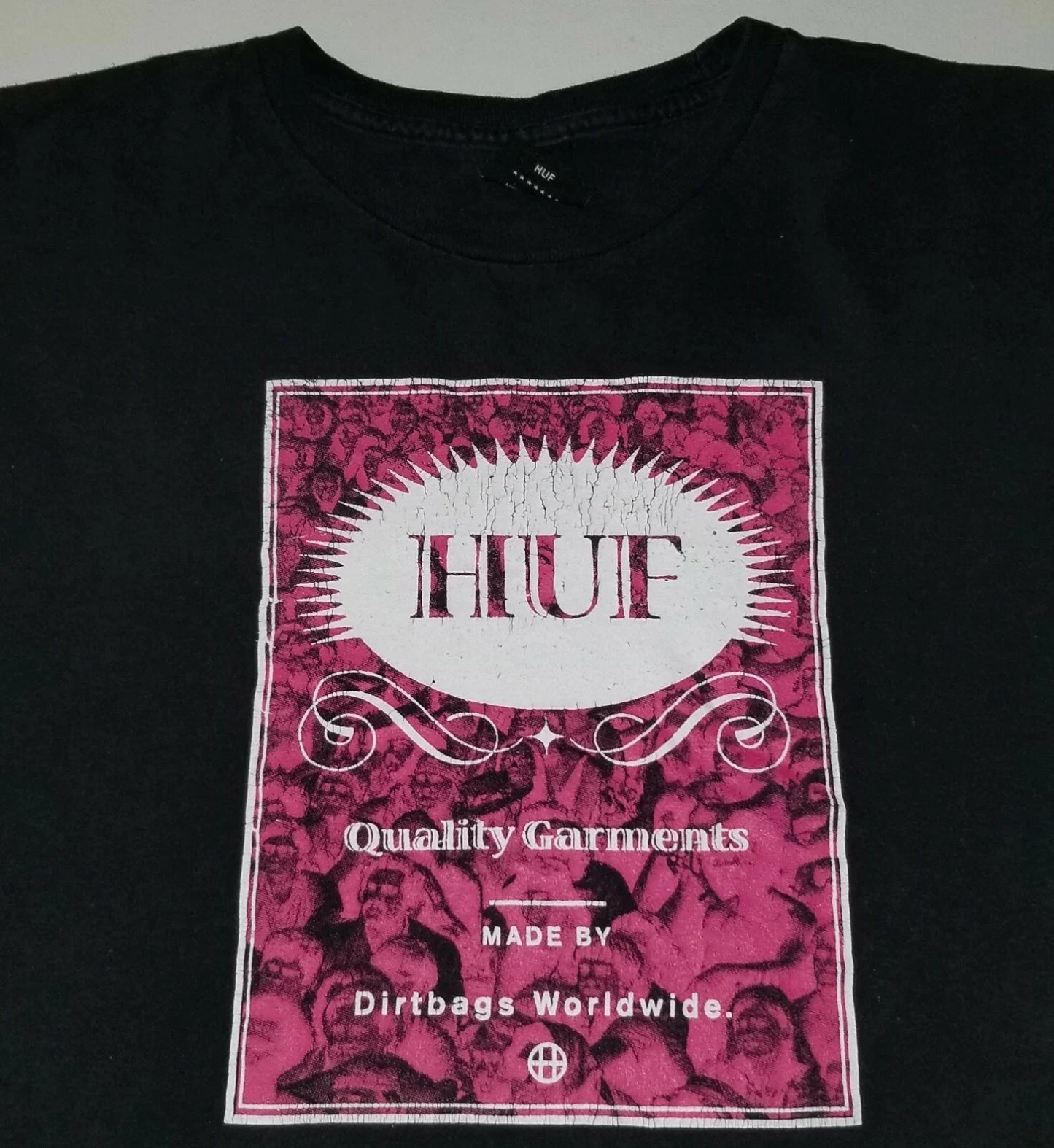 HUF VINTAGE XL T-SHIRT SKATE TEE SKATEBOARD FASHION URBAN STREET BLACK HYPEBEAST Unisex T-shirt, Sweatshirt, Hoodie, Long Sleeve Tee - T-Shirt, Sweatshirt, Hoodie