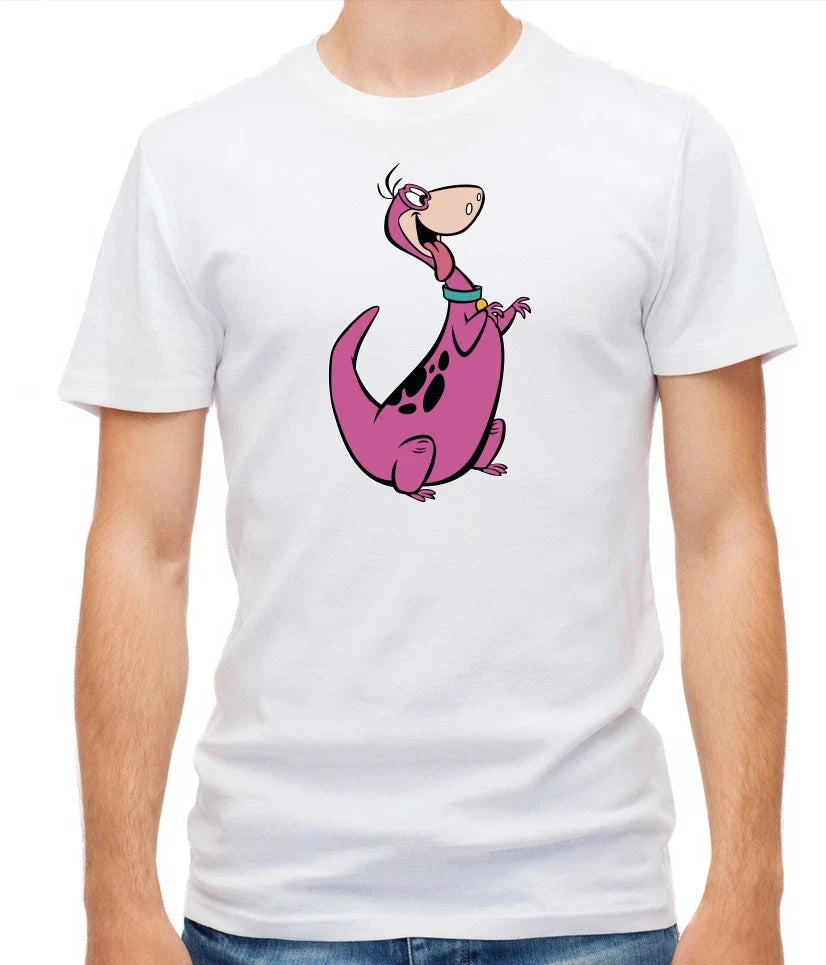 The Flintstones characters White / Black Short Sleeve Men T Shirt L014 Unisex T-shirt, Sweatshirt, Hoodie, Long Sleeve Tee - T-Shirt, Sweatshirt, Hoodie