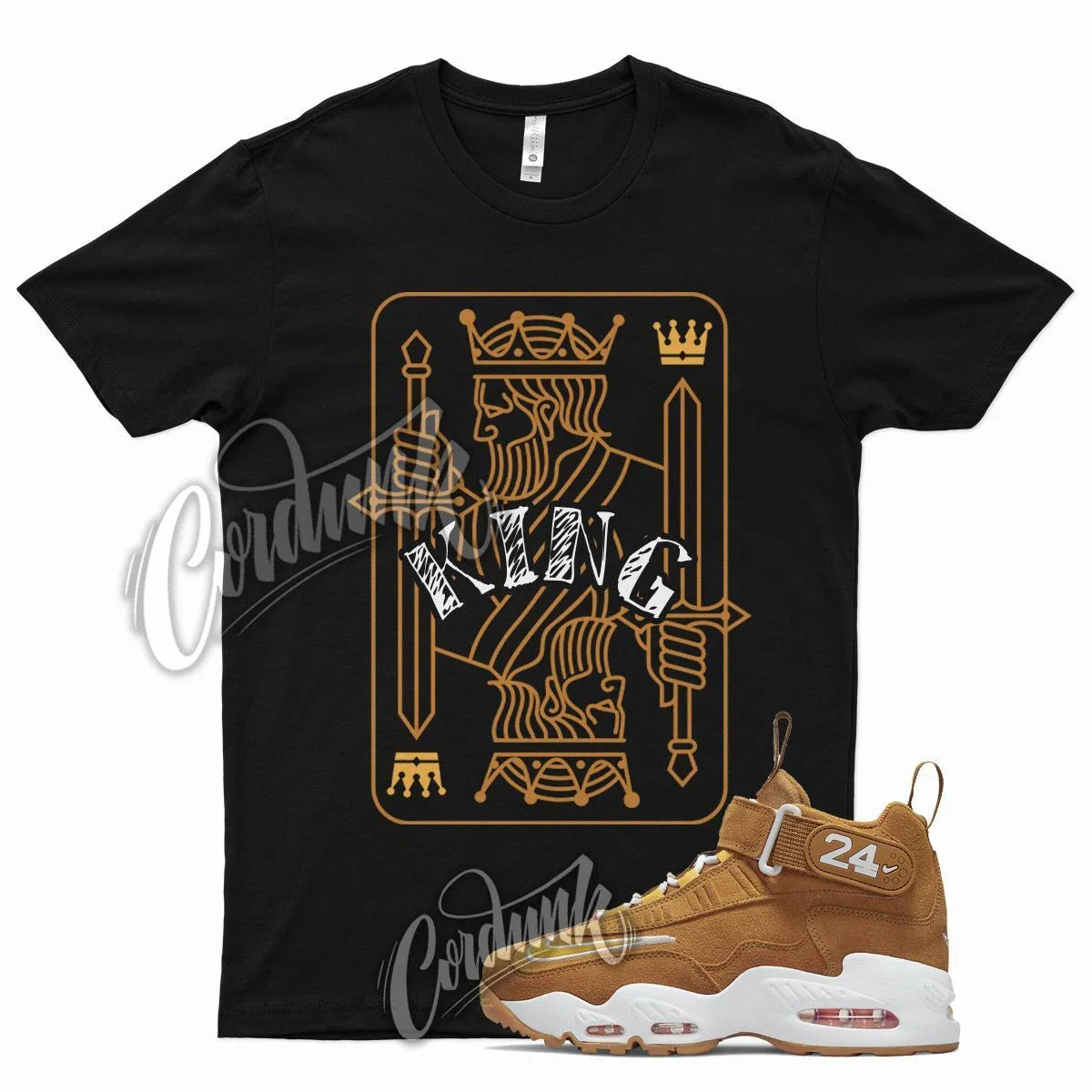 Black KING Shirt for N Air Griffey Max 1 Wheat Golden Harvest Elemental 6 7 Unisex T-shirt, Sweatshirt, Hoodie, Long Sleeve Tee - T-Shirt, Sweatshirt, Hoodie