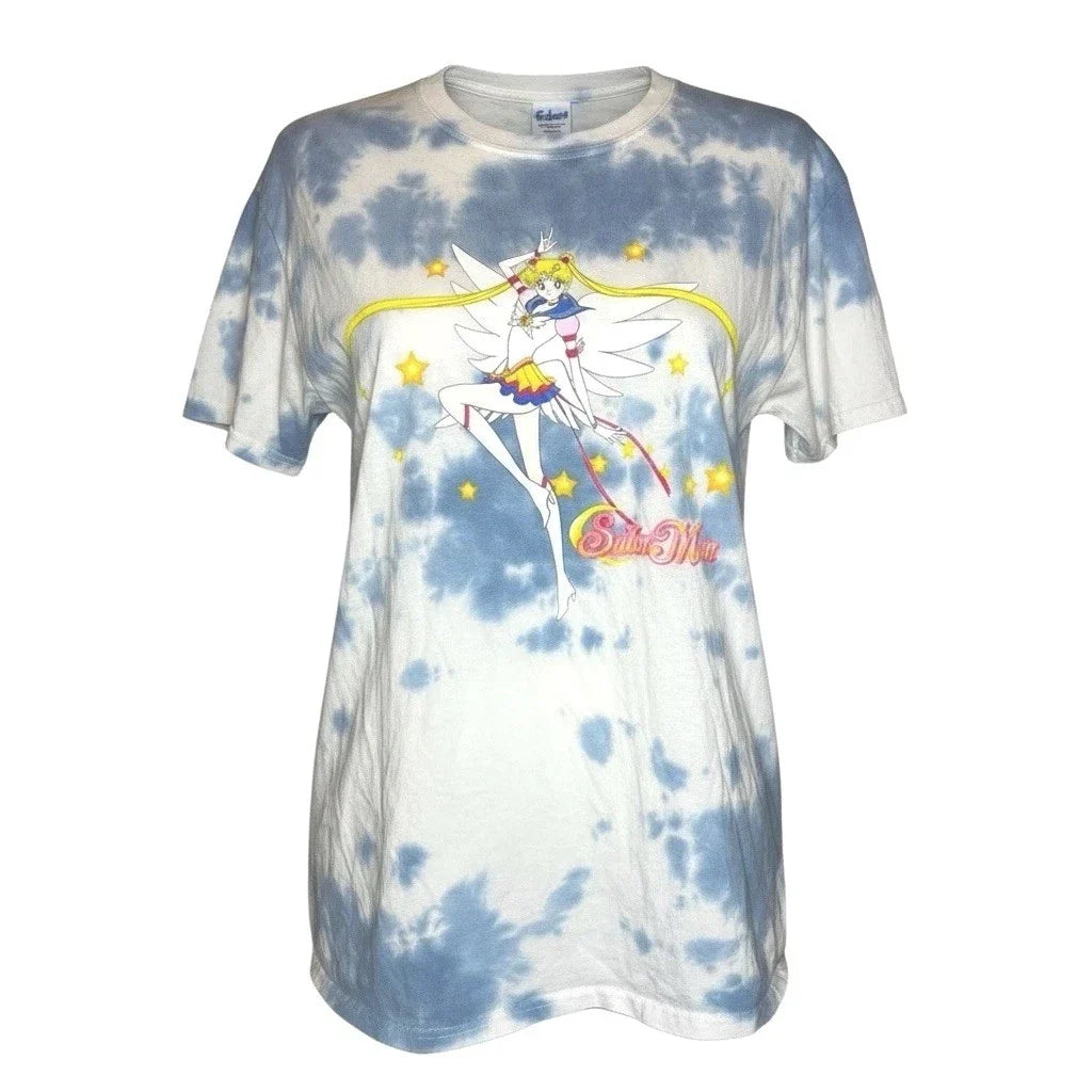 Rare Vintage Sailor Moon Tie Dye Tee Y2K Anime Kawaii Graphic Shirt Unisex T-shirt, Sweatshirt, Hoodie, Long Sleeve Tee - T-Shirt, Sweatshirt, Hoodie
