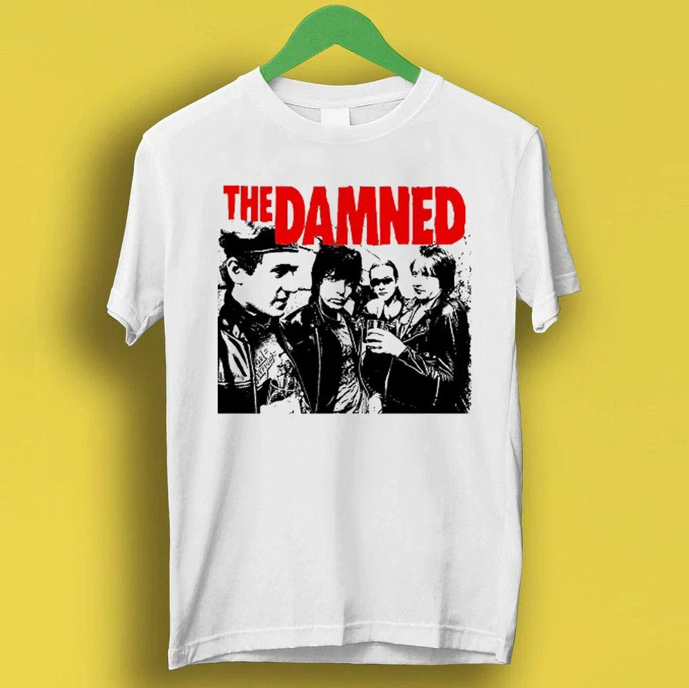 THE DAMNED 1977 Music Band Vinyl Cover Album Music Gift Tee T Shirt P2136 Unisex T-shirt, Sweatshirt, Hoodie, Long Sleeve Tee - T-Shirt, Sweatshirt, Hoodie