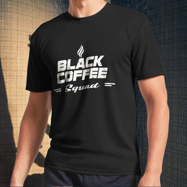 Black Coffee Squad Active Logo Men's Funny Size S to - Adult & Kids T-Shirts, Sweatshirts & Hoodies apparel design preview 1