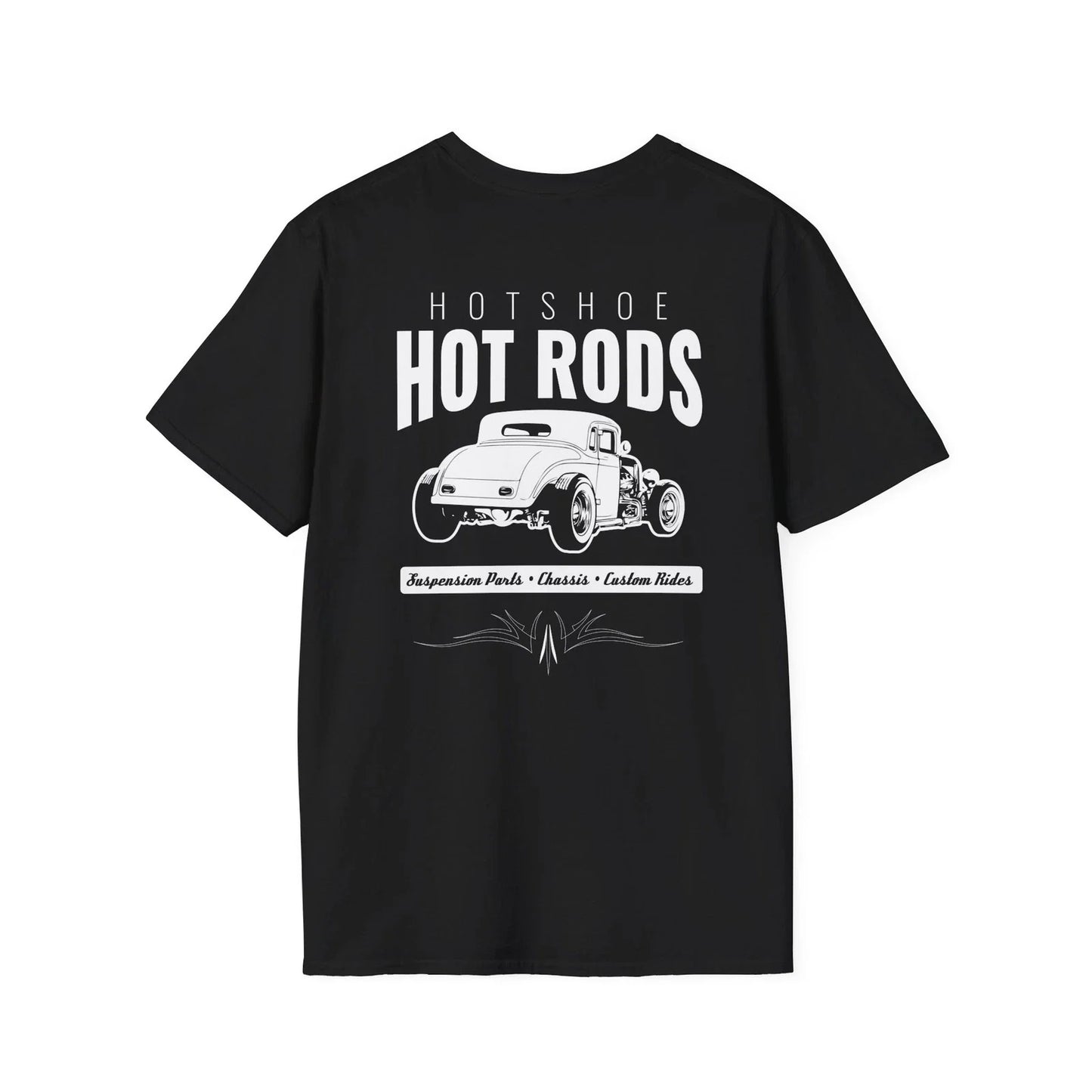 Hotshoe Hot Rods Original White Car Design Unisex T-shirt, Sweatshirt, Hoodie, Long Sleeve Tee - T-Shirt, Sweatshirt, Hoodie