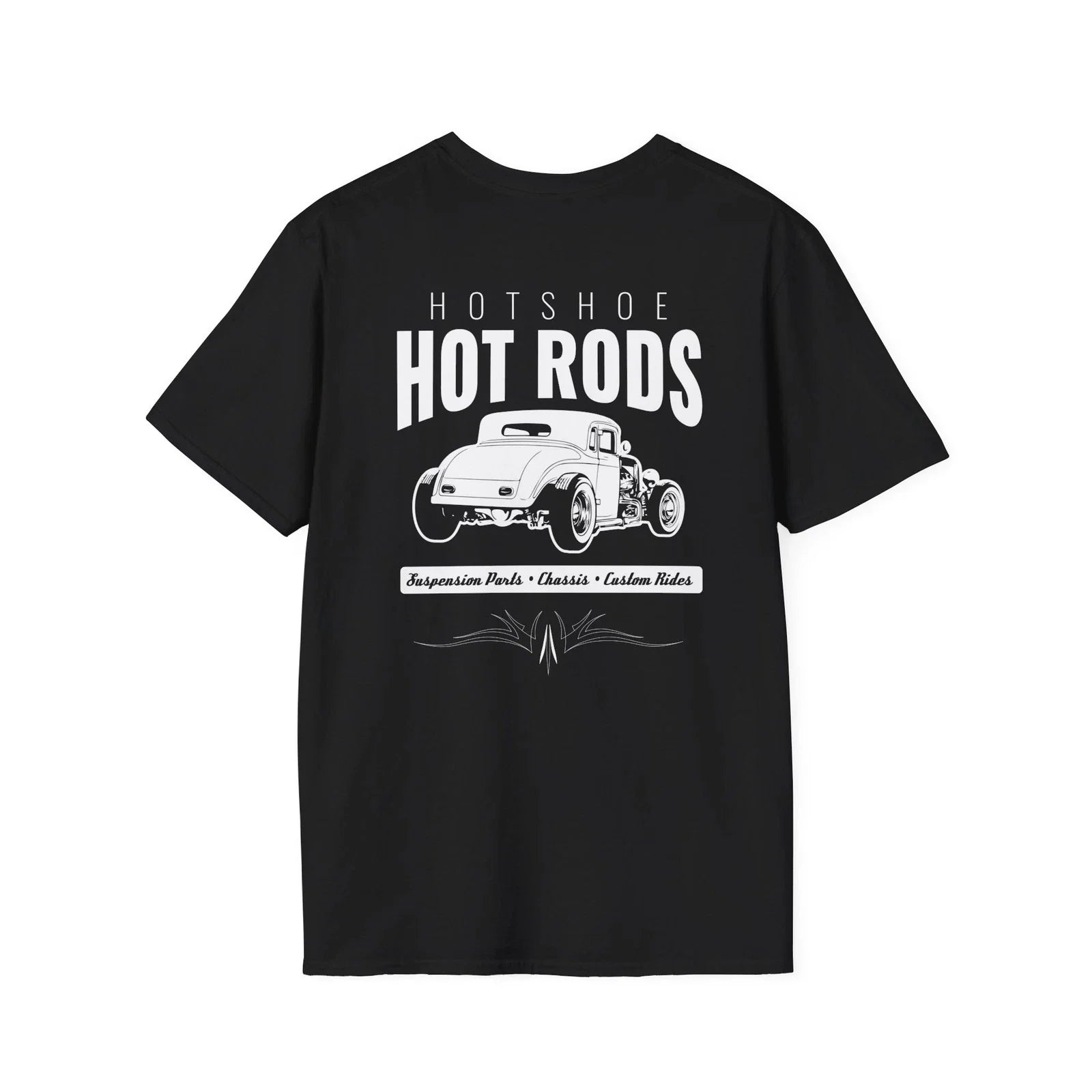 Hotshoe Hot Rods Original White Car Design Unisex T-shirt, Sweatshirt, Hoodie, Long Sleeve Tee - T-Shirt, Sweatshirt, Hoodie