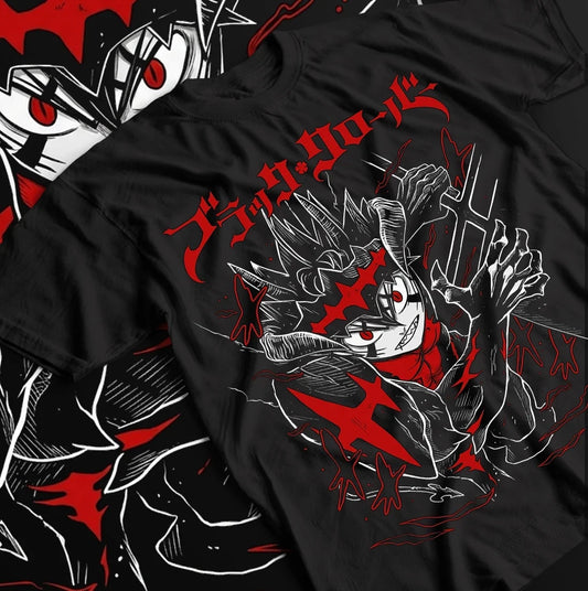 Asta Yuno T-shirt Black Clover Anime Manga Asta Girl Gifts Black Shirt All Size. Unisex T-shirt, Sweatshirt, Hoodie, Long Sleeve Tee - T-Shirt, Sweatshirt, Hoodie