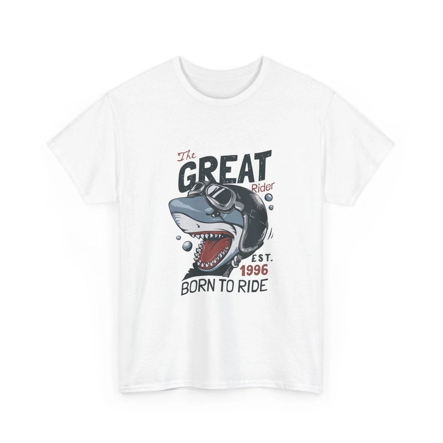 Shark Biker Born to Ride T-Shirt | Motorcycle Helmet Shark, Cool T-Shirt Style Unisex T-shirt, Sweatshirt, Hoodie, Long Sleeve Tee - T-Shirt, Sweatshirt, Hoodie