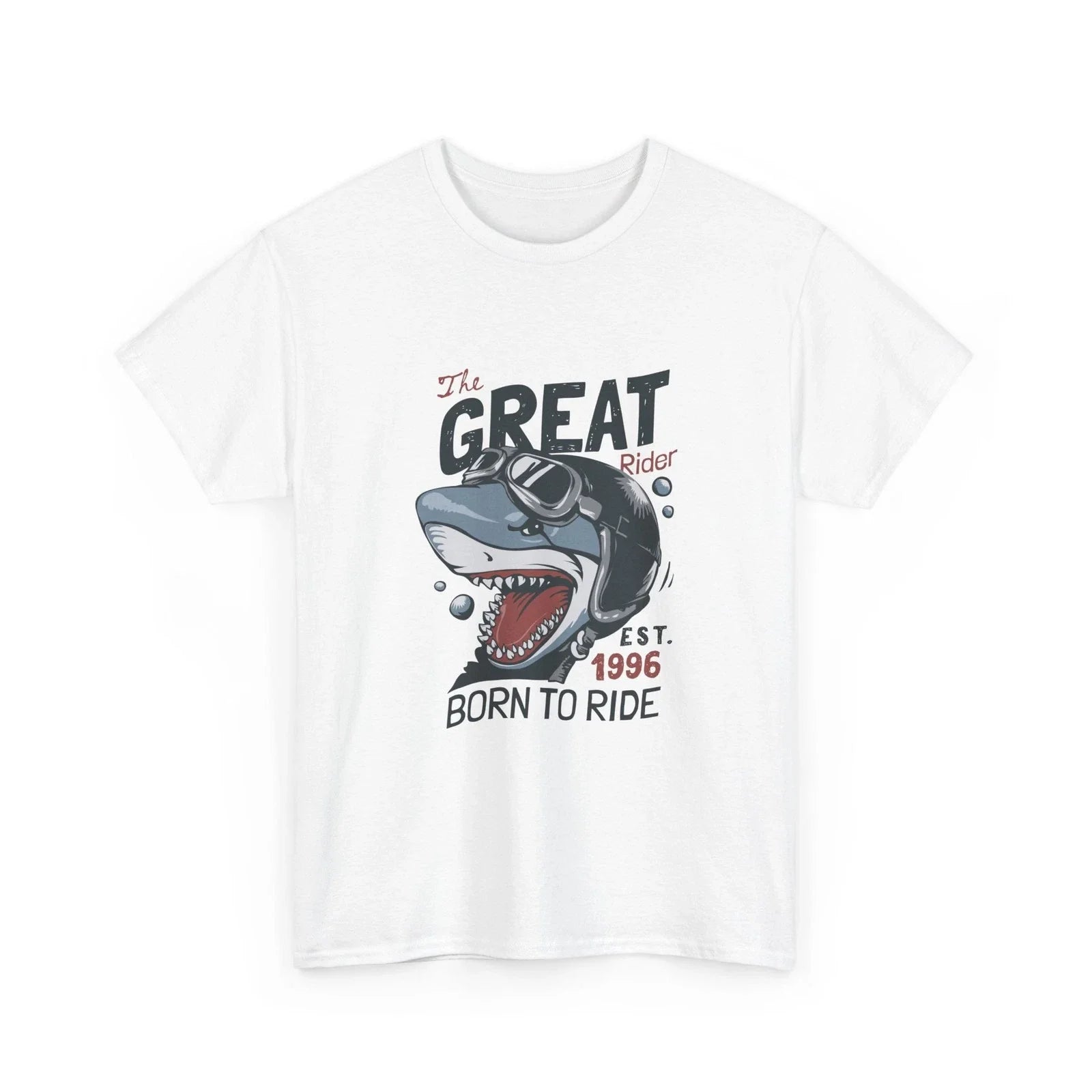 Shark Biker Born to Ride T-Shirt | Motorcycle Helmet Shark, Cool T-Shirt Style Unisex T-shirt, Sweatshirt, Hoodie, Long Sleeve Tee - T-Shirt, Sweatshirt, Hoodie