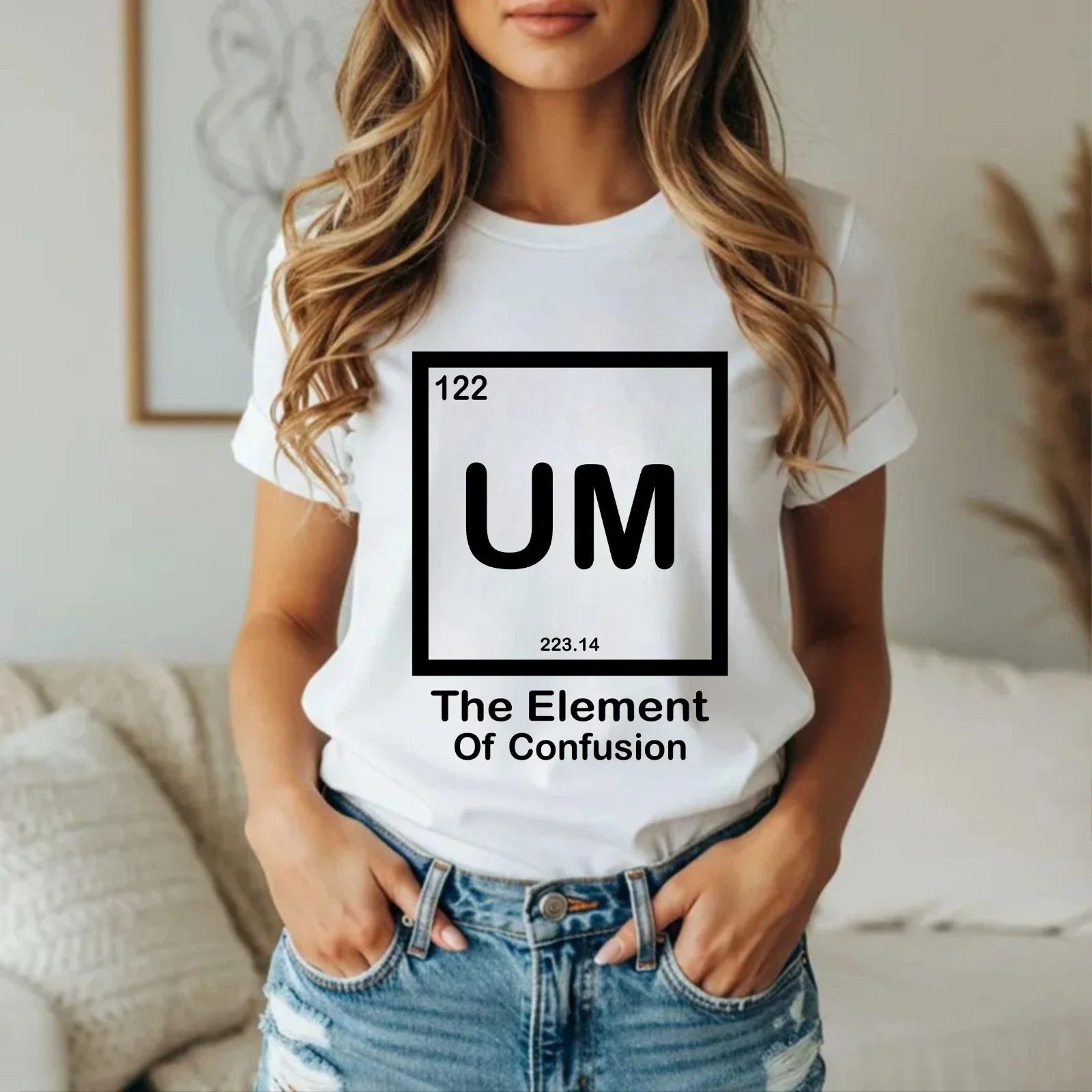 The Element of Confusion Funny T-Shirt - Science Periodic Table Sarcastic Tee Unisex T-shirt, Sweatshirt, Hoodie, Long Sleeve Tee - T-Shirt, Sweatshirt, Hoodie