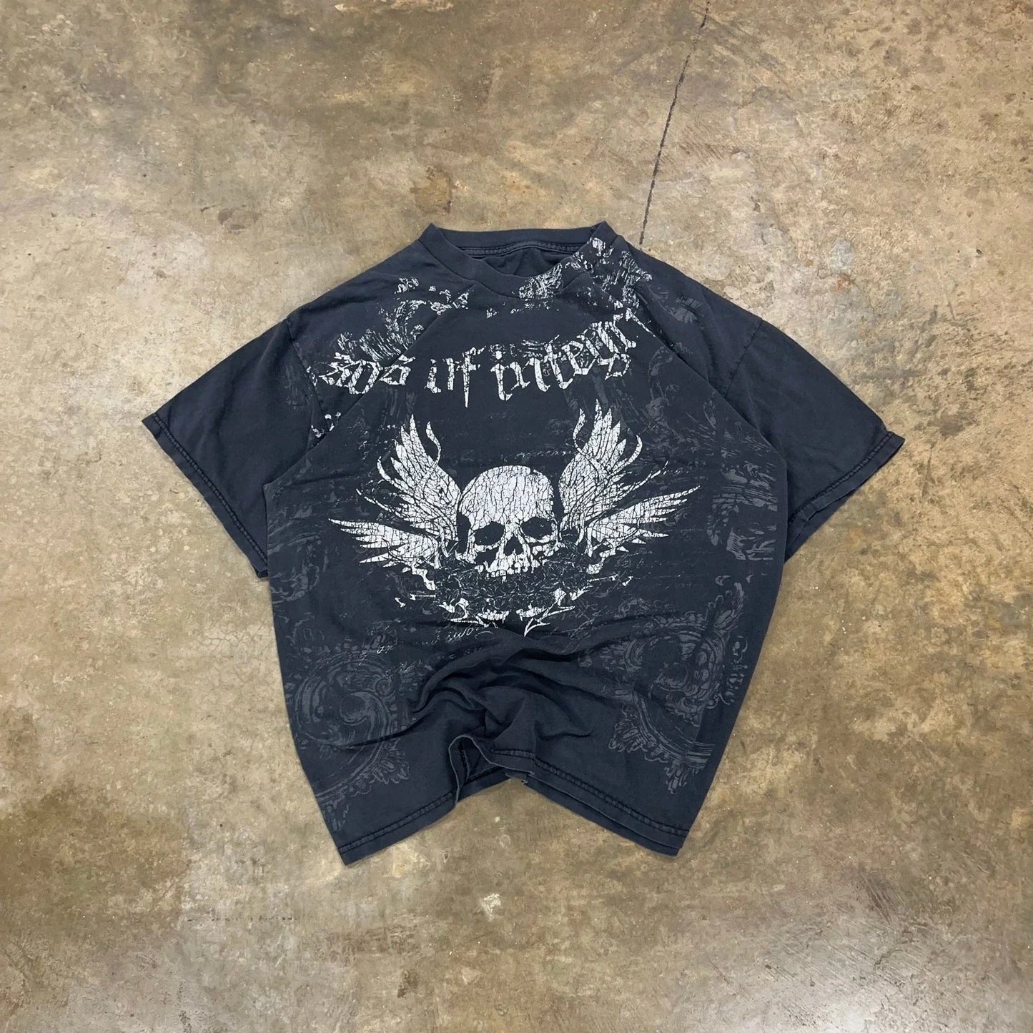 Vintage Y2K Souls of Integrity Grunge Affliction Style Shirt Size XL Skull Wings Unisex T-shirt, Sweatshirt, Hoodie, Long Sleeve Tee - T-Shirt, Sweatshirt, Hoodie