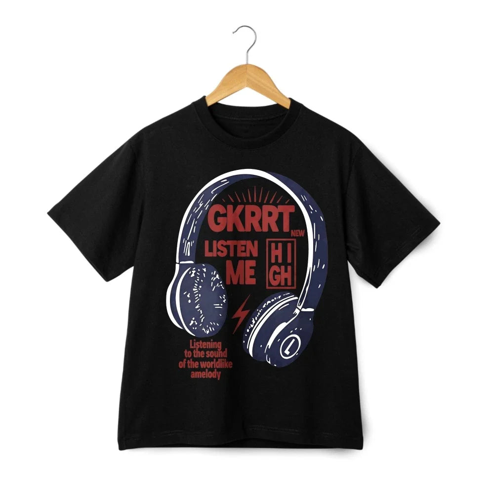 GKRRT Listen To Me Headphone Shirt-Music Lovers Retro Graphic Tee Free Shipping Unisex T-shirt, Sweatshirt, Hoodie, Long Sleeve Tee - T-Shirt, Sweatshirt, Hoodie