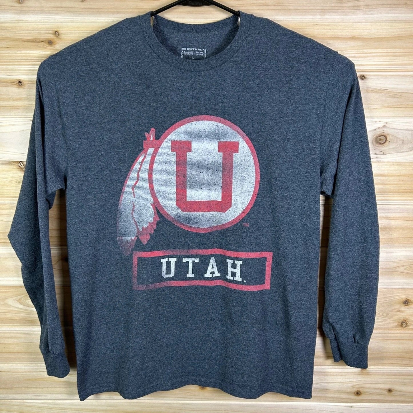 University of Utah T-Shirt Mens Large Gray Gameday Couture Utah Utes Long Sleeve Unisex T-shirt, Sweatshirt, Hoodie, Long Sleeve Tee - T-Shirt, Sweatshirt, Hoodie